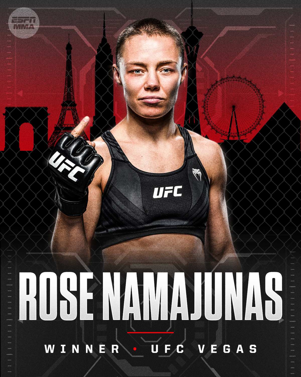 罗斯一致判定战胜里巴斯,ufc维加斯格斗之夜89期全战果