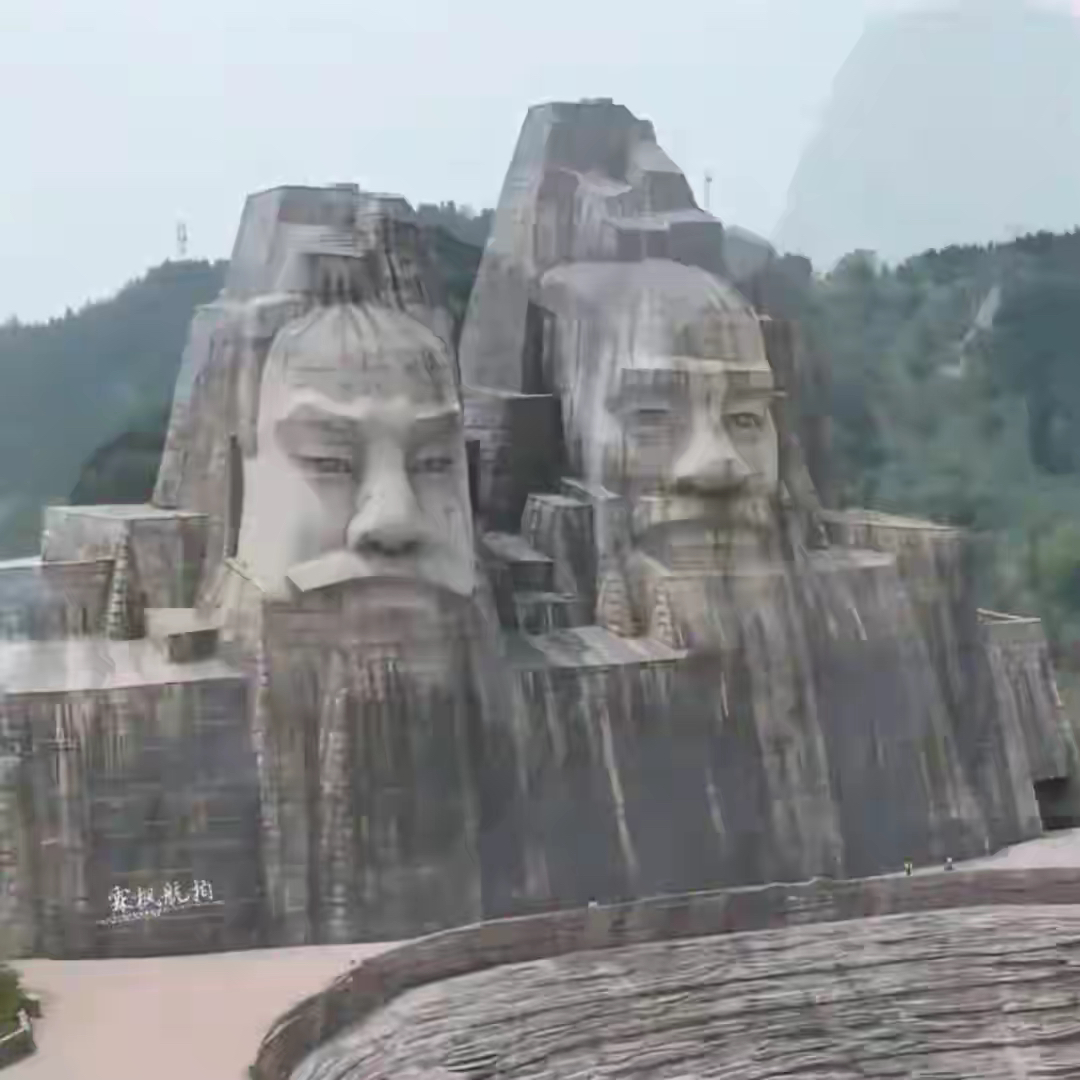 8亿打造的炎黄二帝巨型塑像,位于河南郑州向阳山上,高106米,占地2816