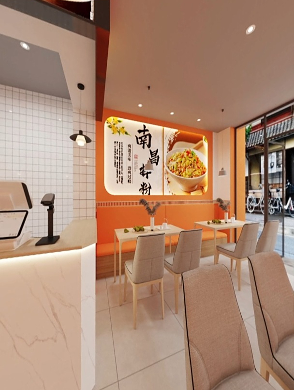 南昌米粉店装修设计案例分享!