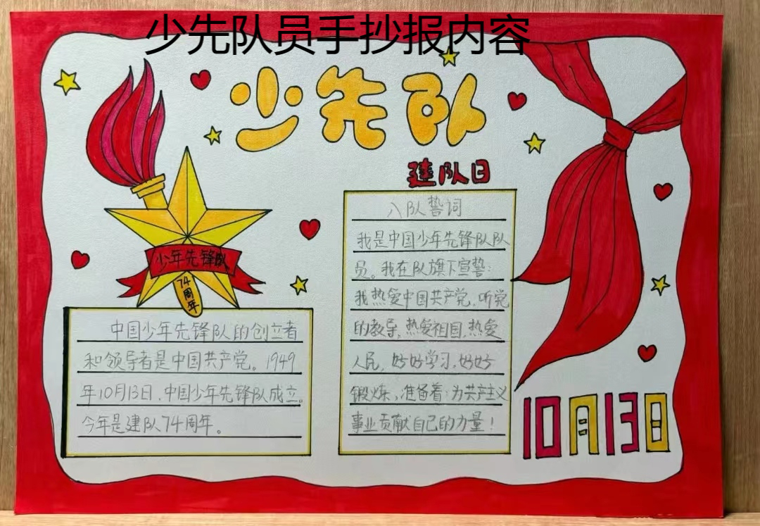 争做好队员手抄报 少先队员全称:中国少年先锋队