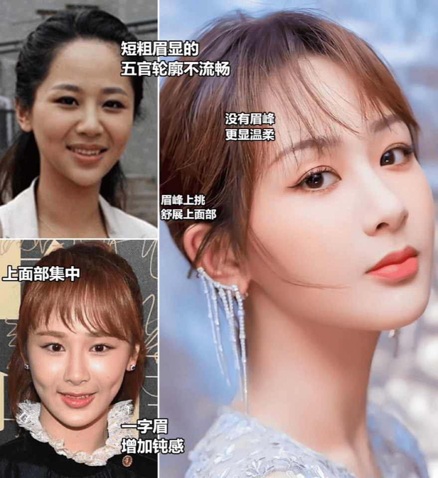 眉毛对颜值有多重要看明星们的对比图一目了然