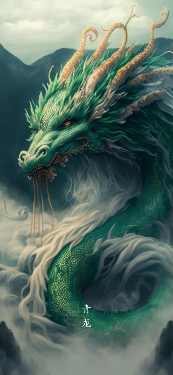 四大神龙青龙,应龙,烛龙,冰夷各具特色.