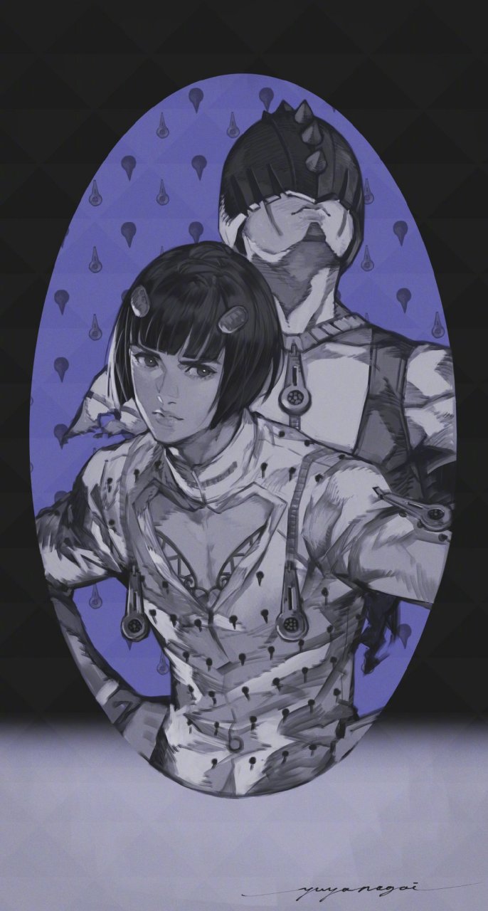 一组《jojo的奇妙冒险》角色插画|插画师永井悠也 twi:v8turbocharger