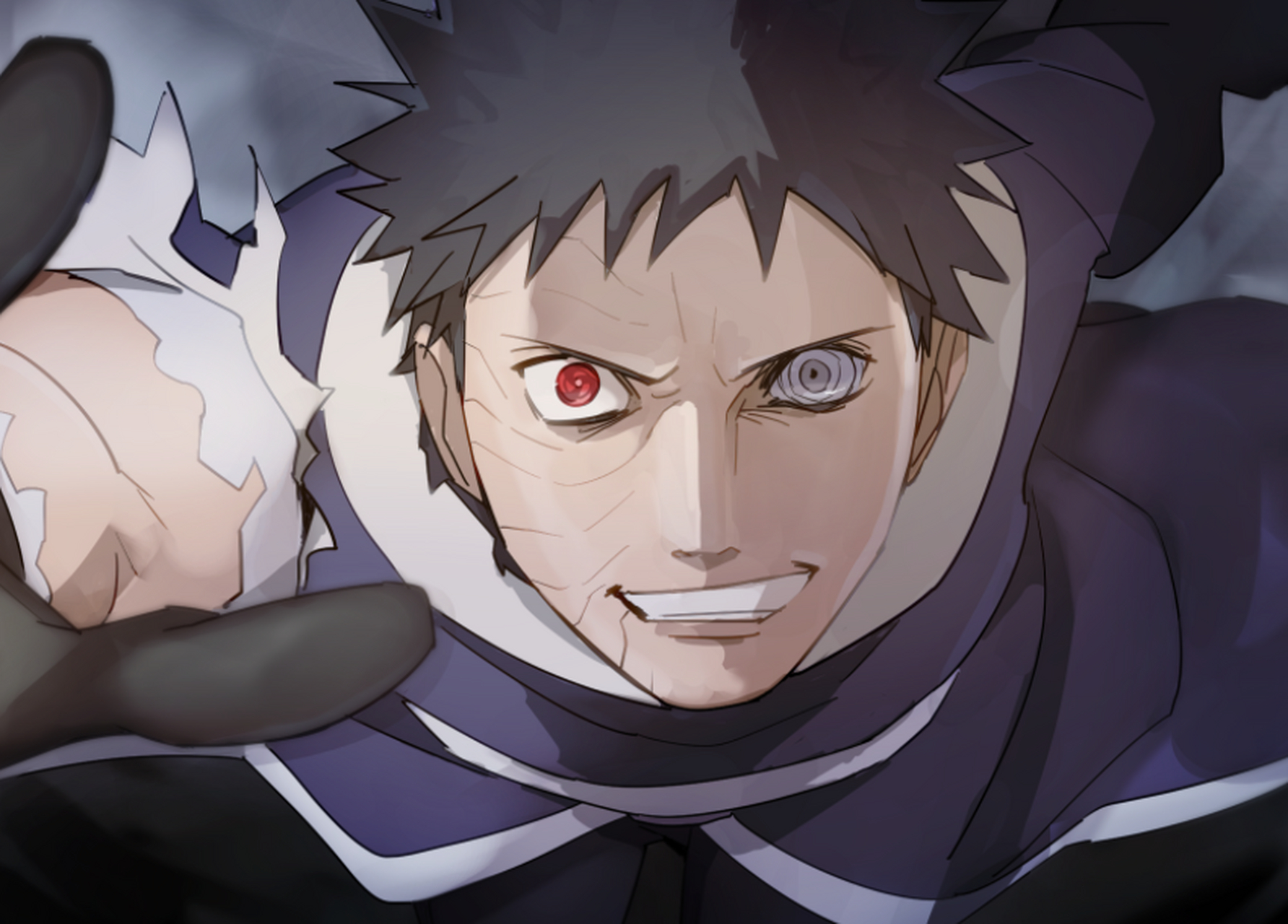 sharingan(写轮眼) 宇智波带土以其特殊的眼睛能力——sharingan而