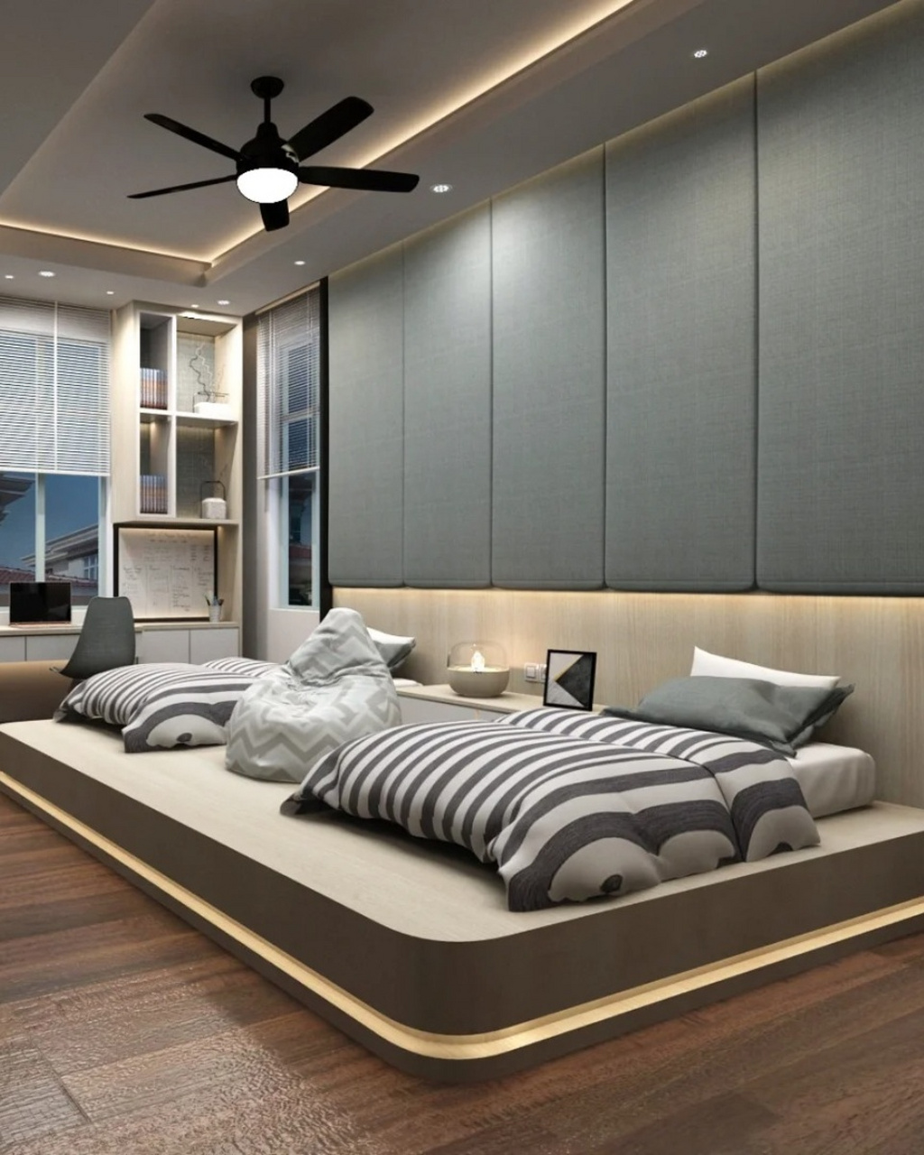 榻榻米卧室图片  榻榻米卧室,一个温馨而舒适的小天地.