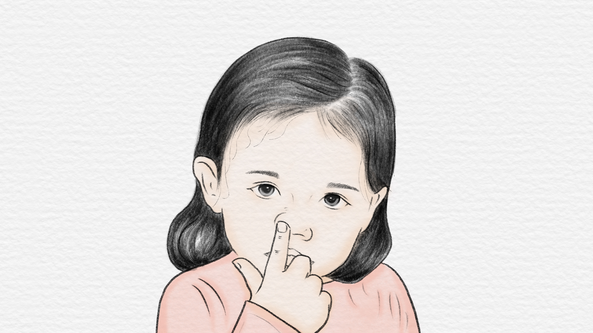 图片摸鼻子卡通卡通挖鼻屎图片挖鼻孔插画卡通揉鼻子抠鼻子用手抠鼻子