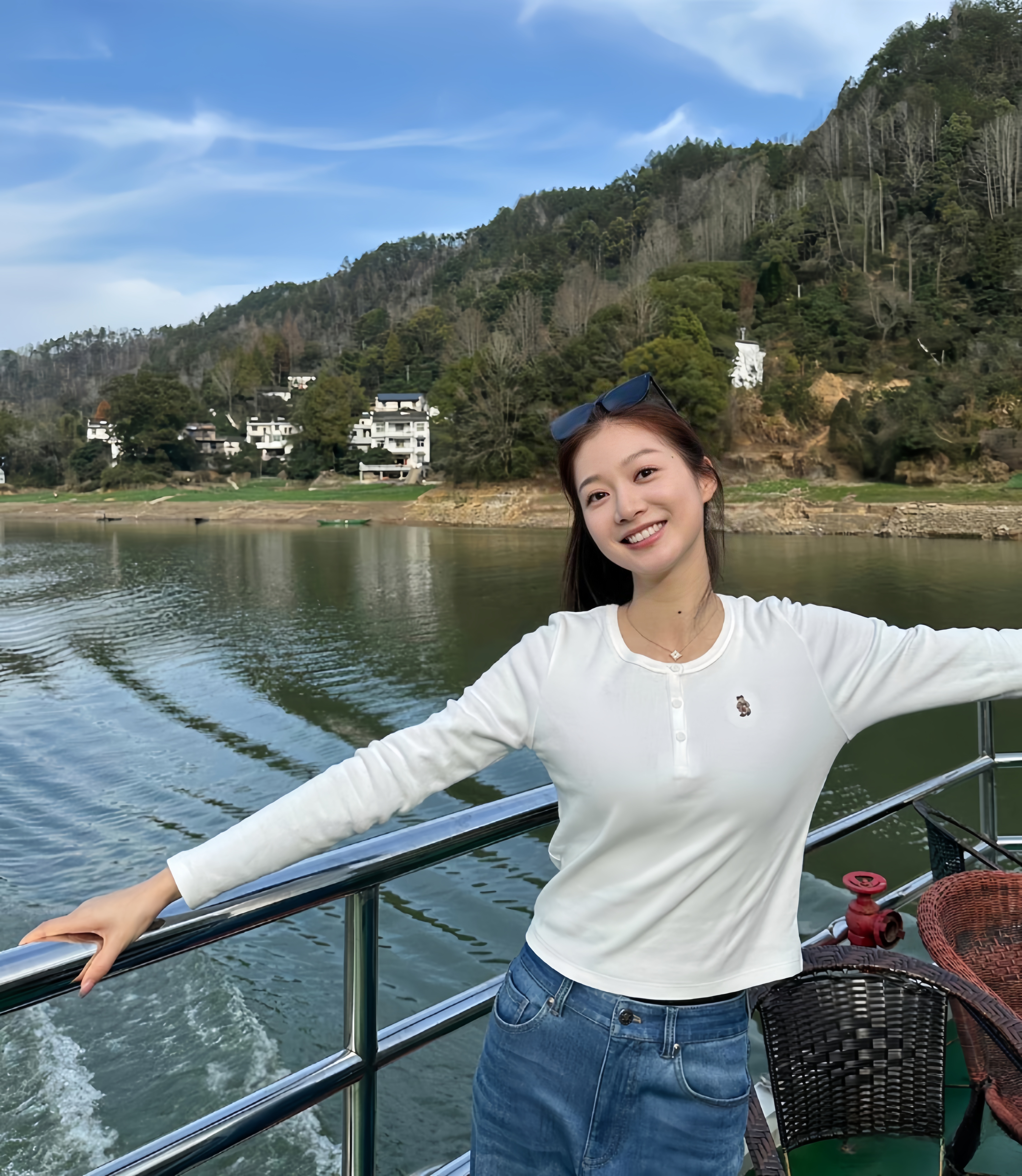 冯琳素颜依旧迷人呀美丽一点都不减呢