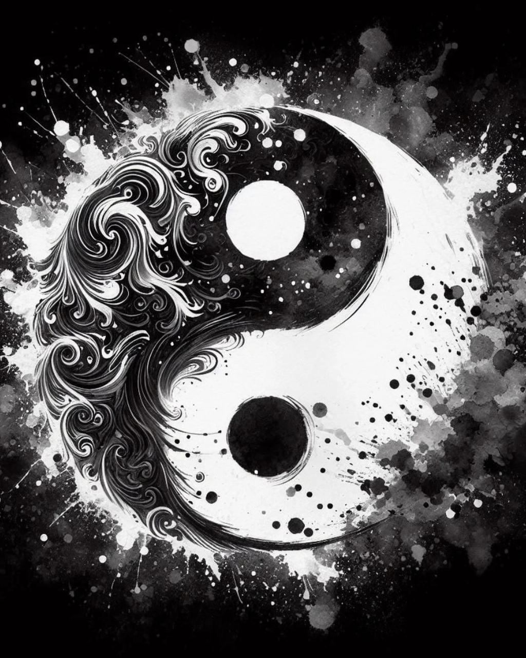 太极图  太极图,又称"太极阴阳图",是中国传统文化中的重要符号之一