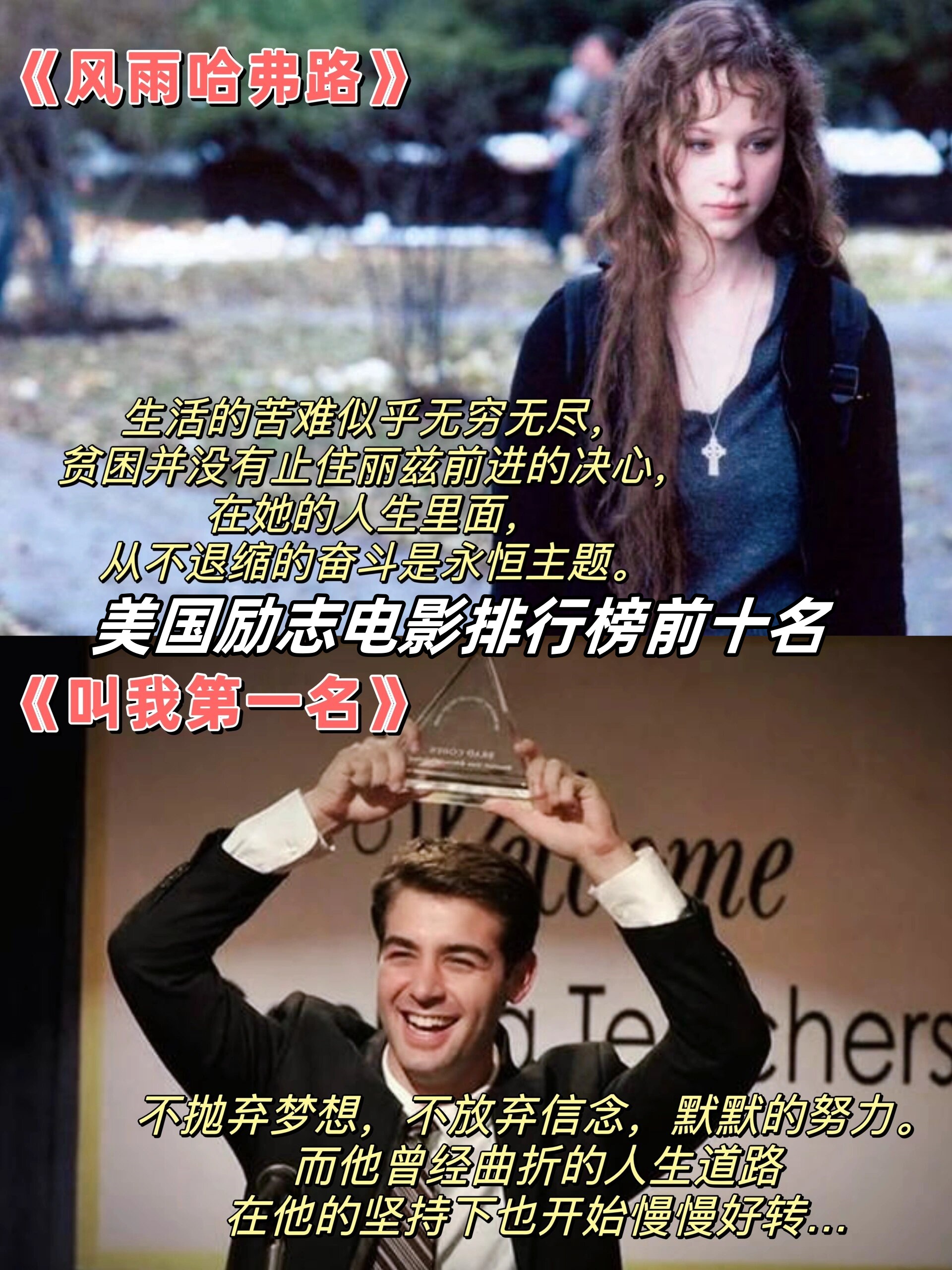 美国励志电影排行榜前十名  《风雨哈弗路》 生活的苦难似乎无穷无尽