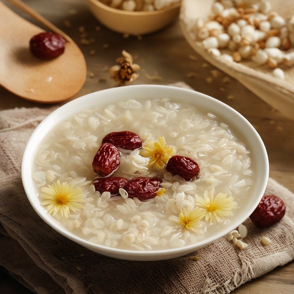 菊花大枣枸杞粥图片