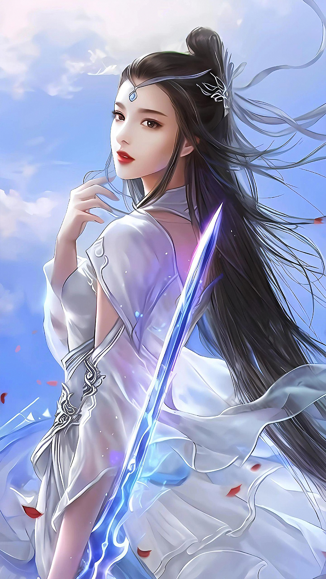 陆雪琪ai手机壁纸:性子清冷出尘,不喜多舌言辞