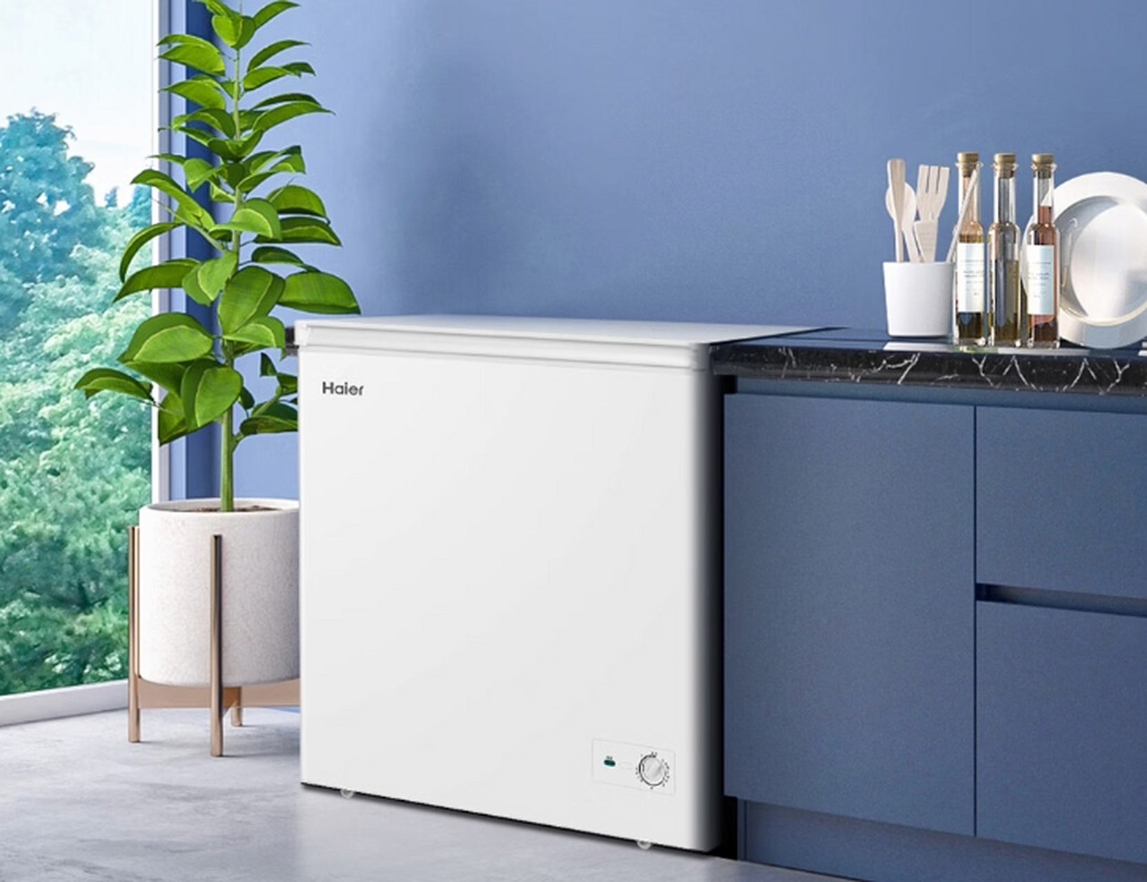 家用商用两相宜,海尔200升低霜小冰柜助您轻松管理冷藏需求!