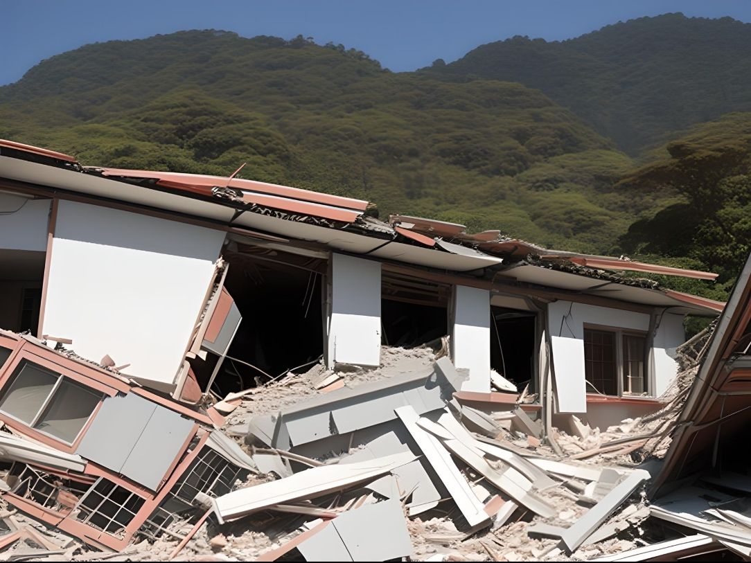 地震财产损失图片图片