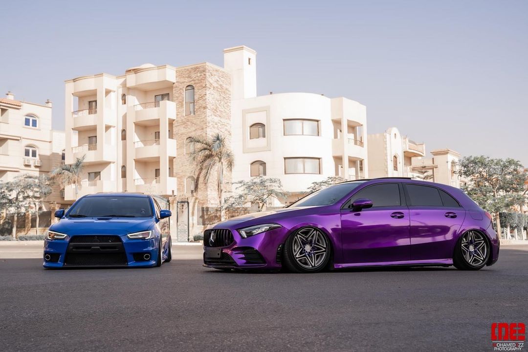 超级小钢炮 奔驰a35amg改装airbft气囊减震