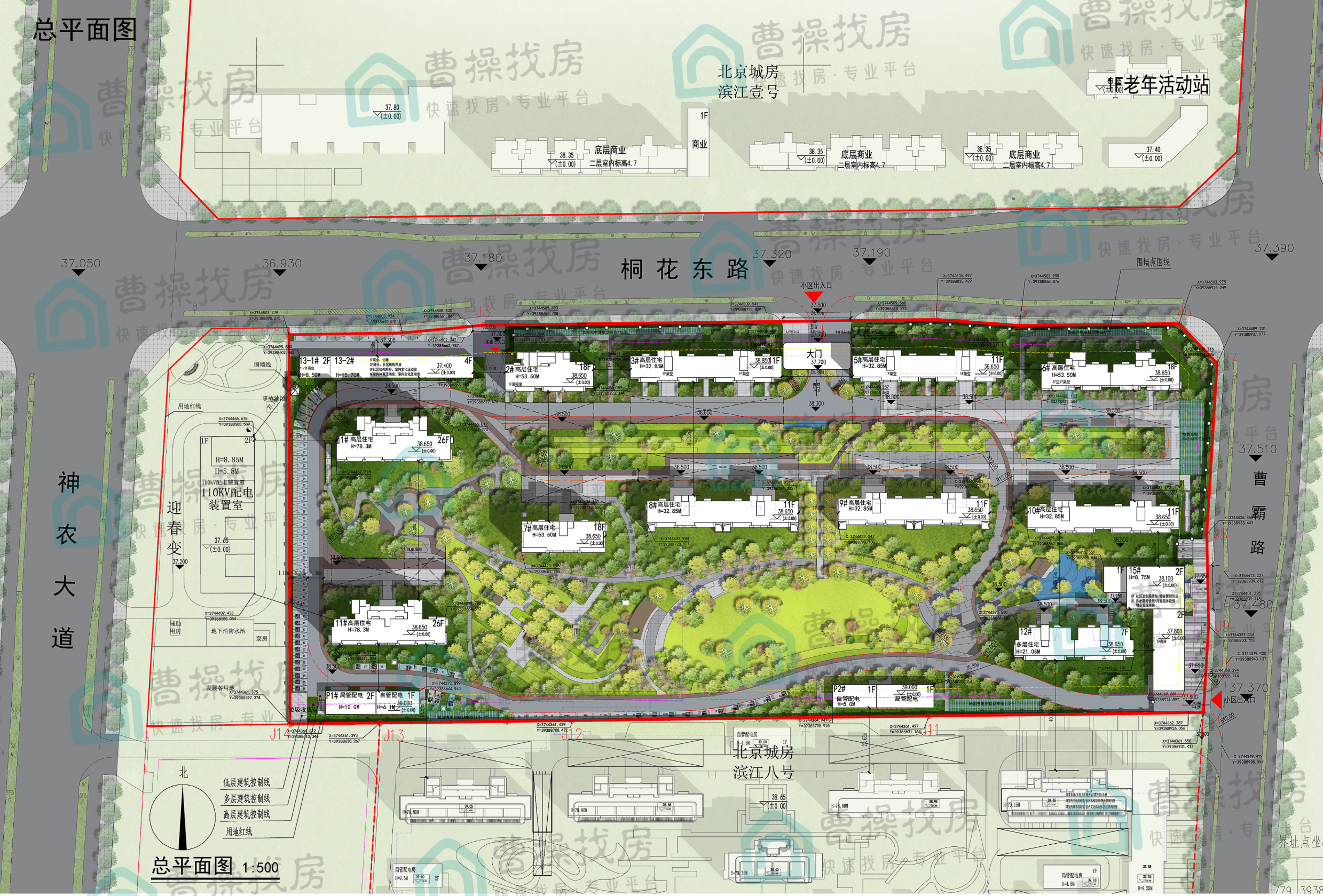 亳州滨江明月户型图图片