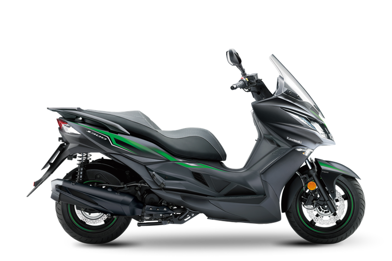 川崎j300是川崎重工生产的运动型踏板车,搭载299cc水冷四冲程单缸