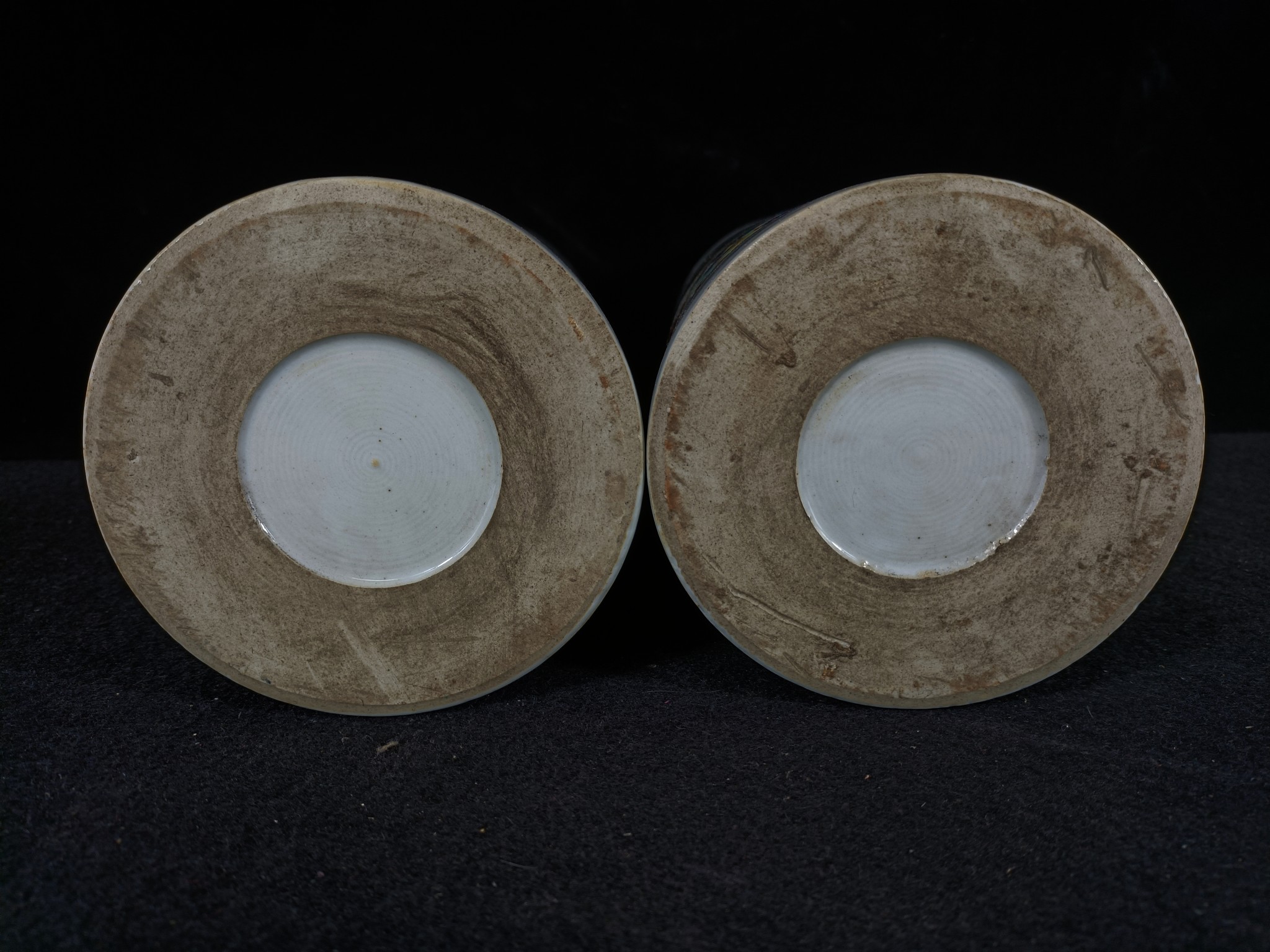 民国太师少保狮子狗帽桶一对,全品无残