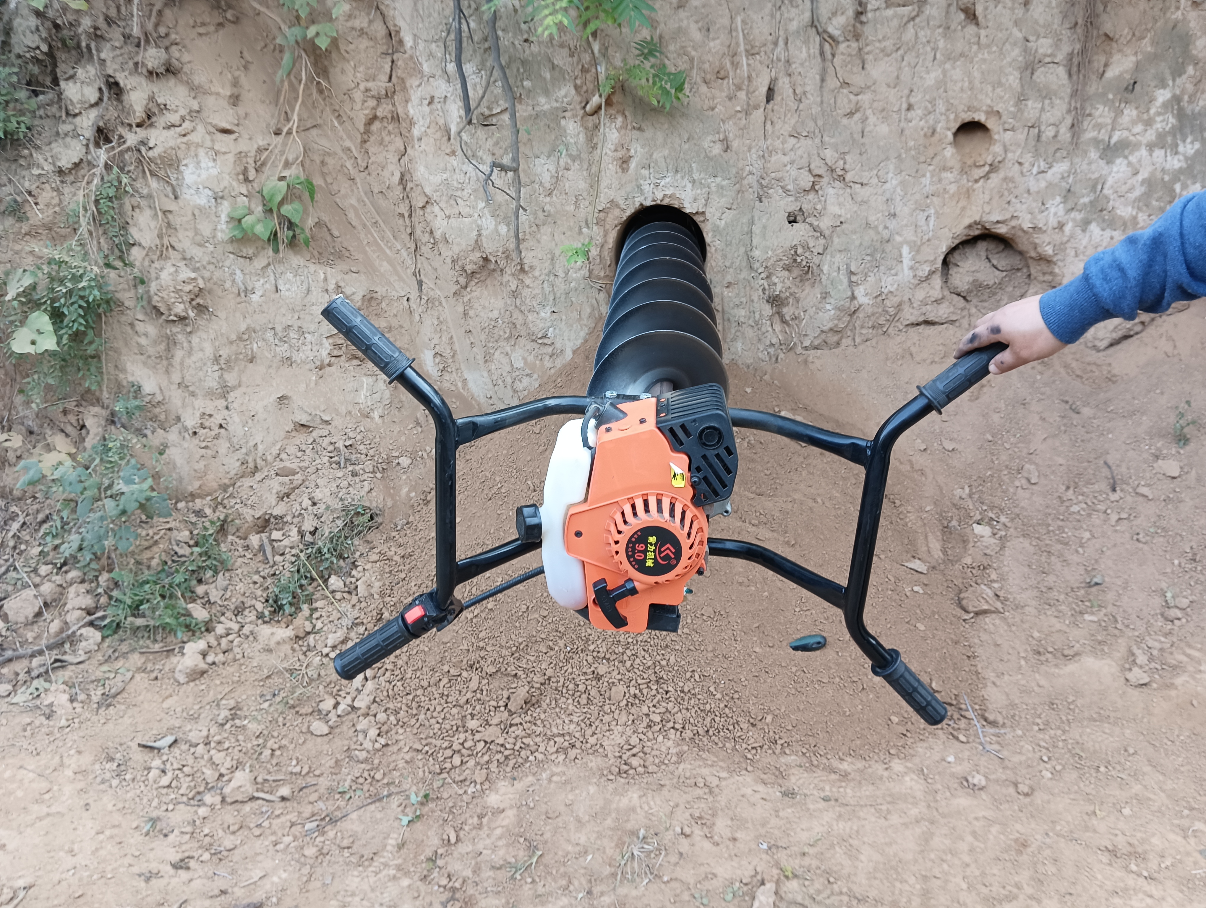 手提式横向钻孔机路下通管道汽油水平钻机 手提式横向钻孔机路下通