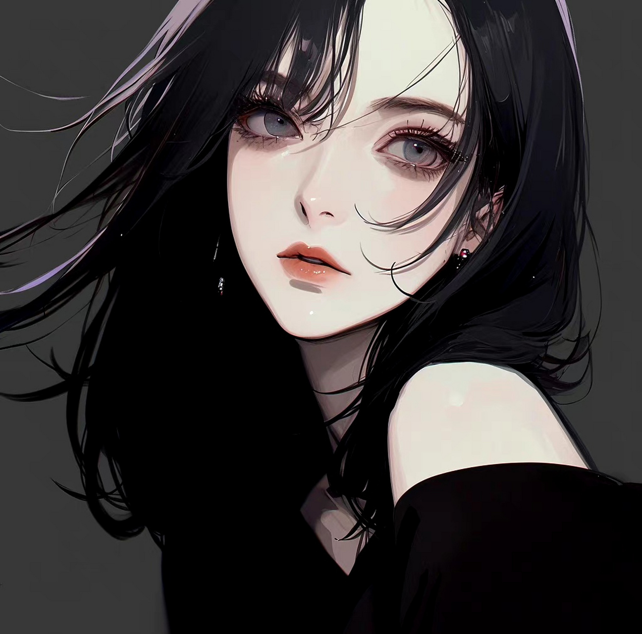 ai生成的一组动漫人物插画作品,描绘了优雅时尚的少女形象,色彩明快