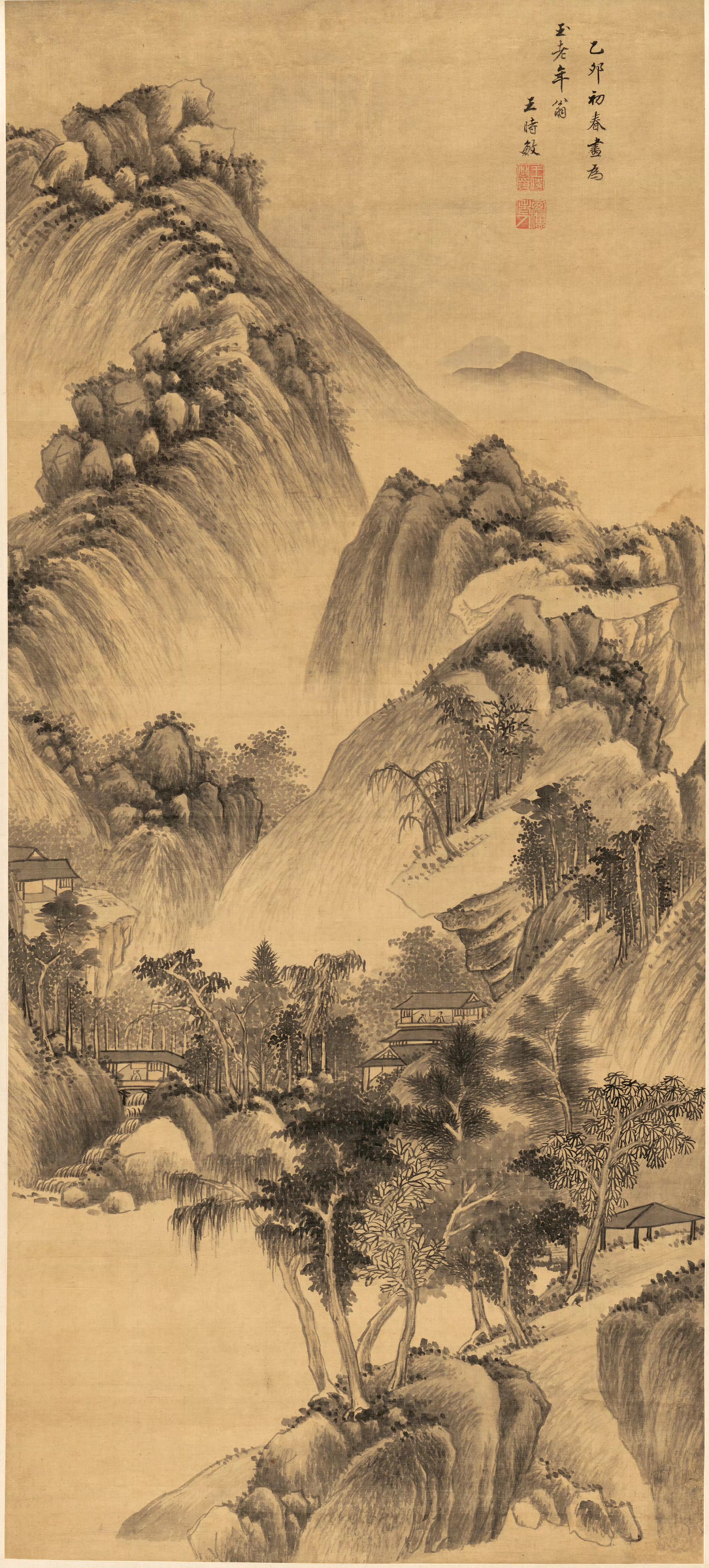 清代画家王时敏绘画作品欣赏,他力追古法,刻意师古,作画无一不得古人