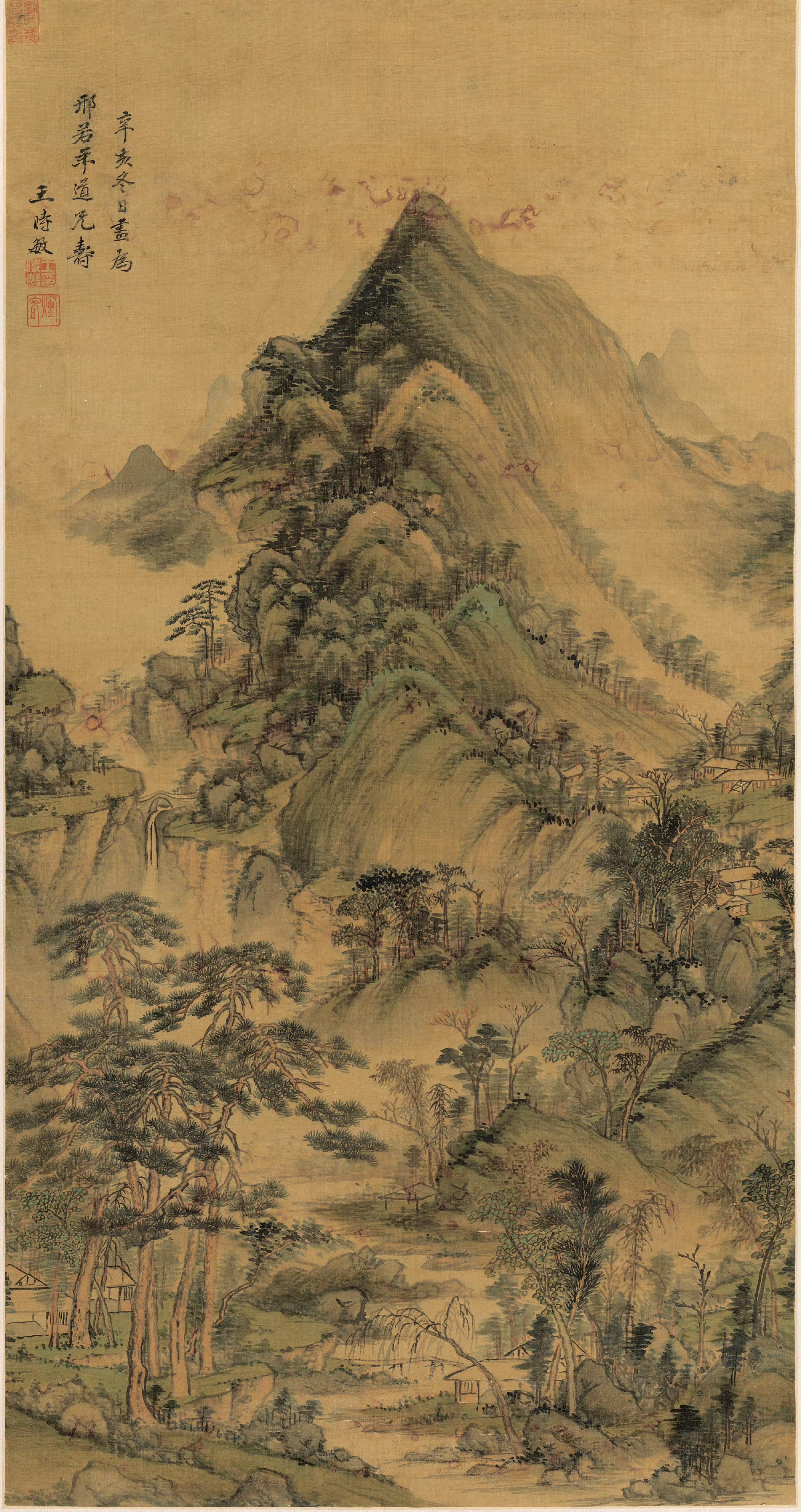 清代画家王时敏绘画作品欣赏,他力追古法,刻意师古,作画无一不得古人