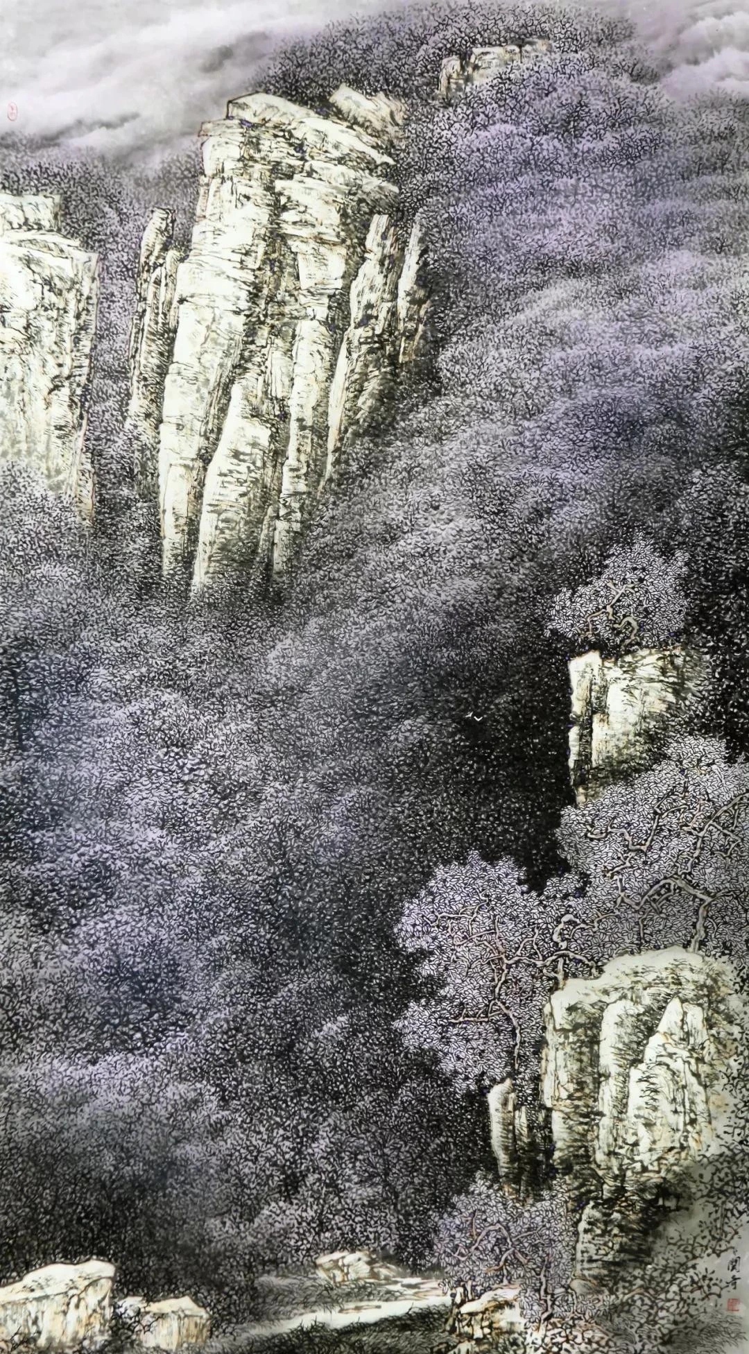 春日论坛# 云烟供养 胸容兵壑——王中年老师山水作品(三) 碧云天