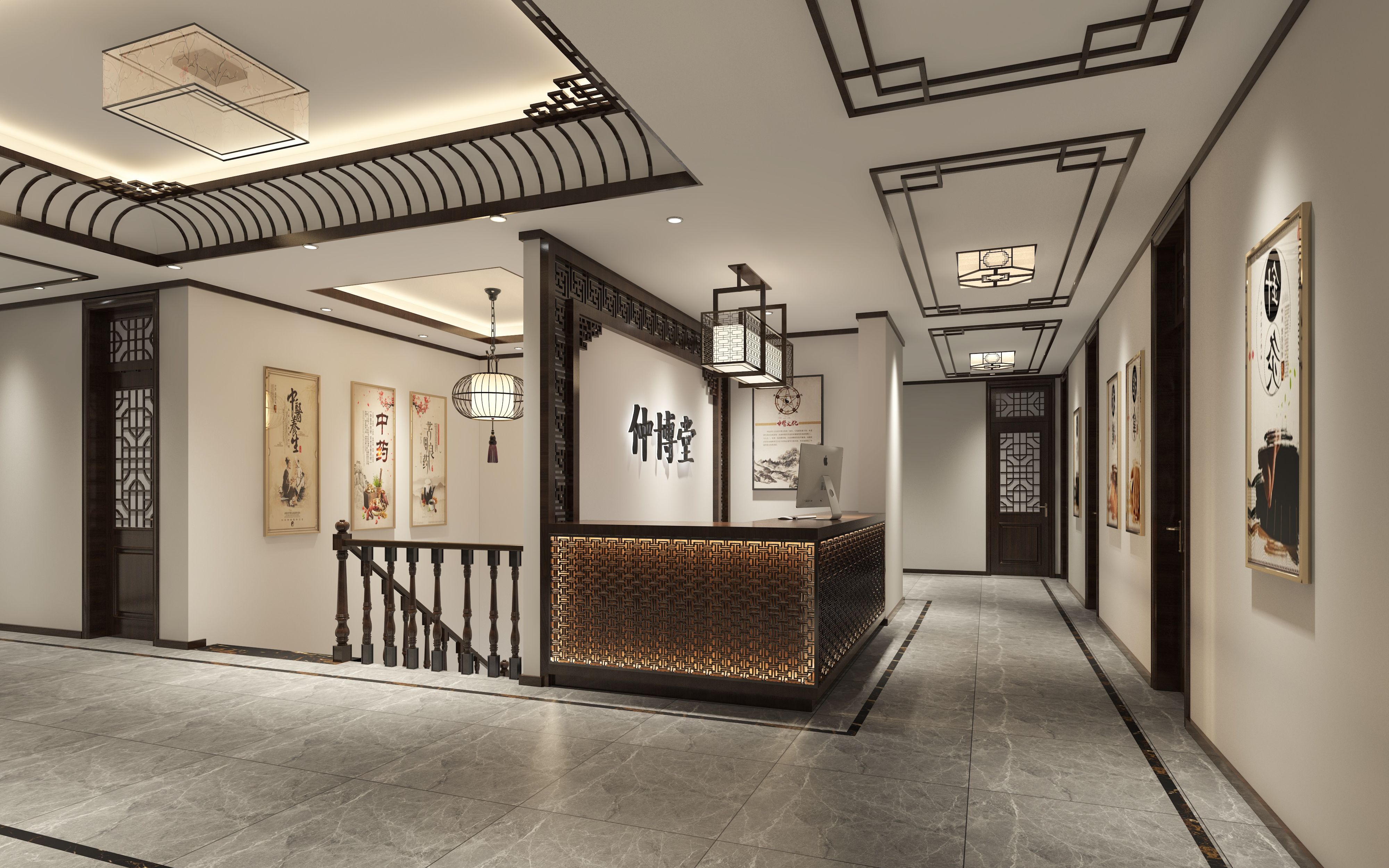 中医馆装修设计效果图设计图