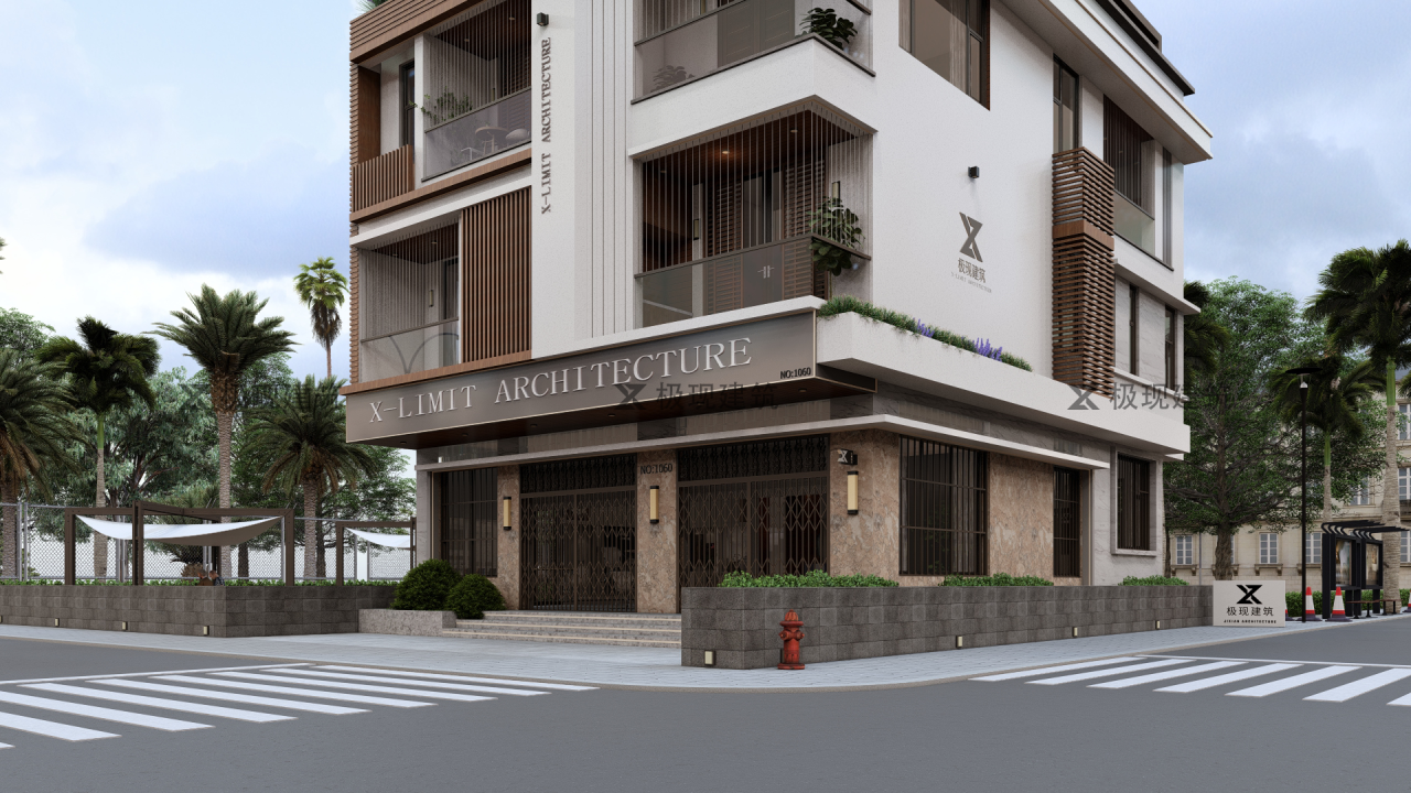 缅甸仰光丨现代风格带店铺四层别墅