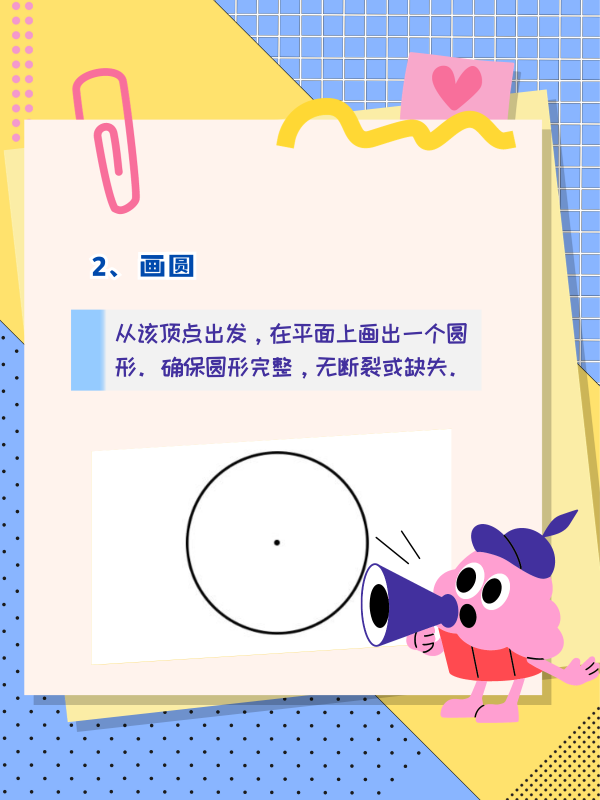 绘制周角的步骤如下