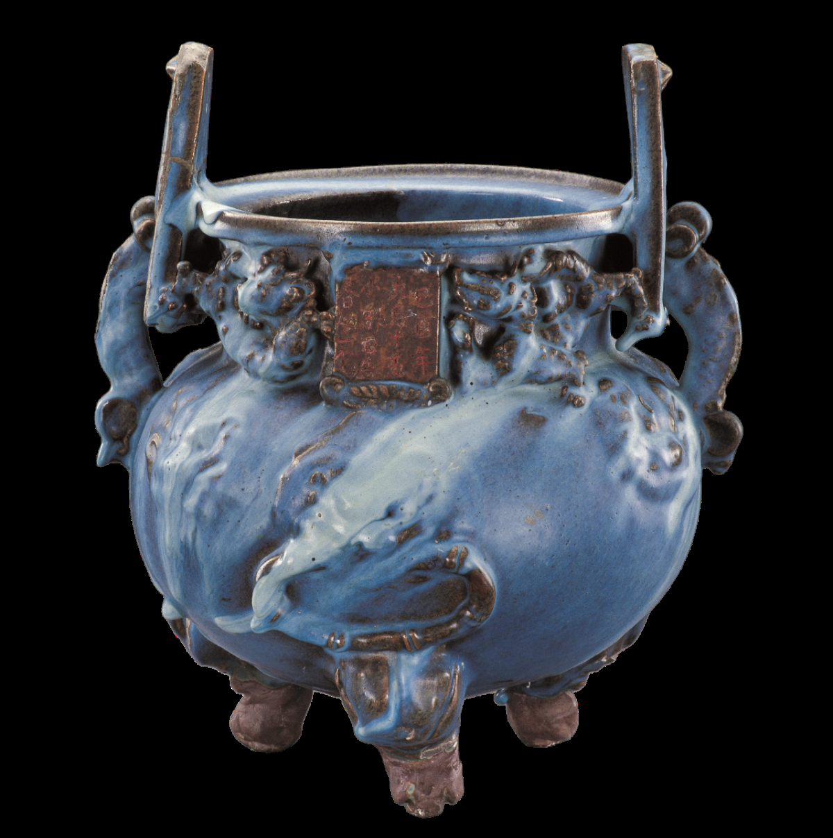 文物会说话⑤|元钧窑"小宋自造"香炉 多元文化碰撞出的限量孤品