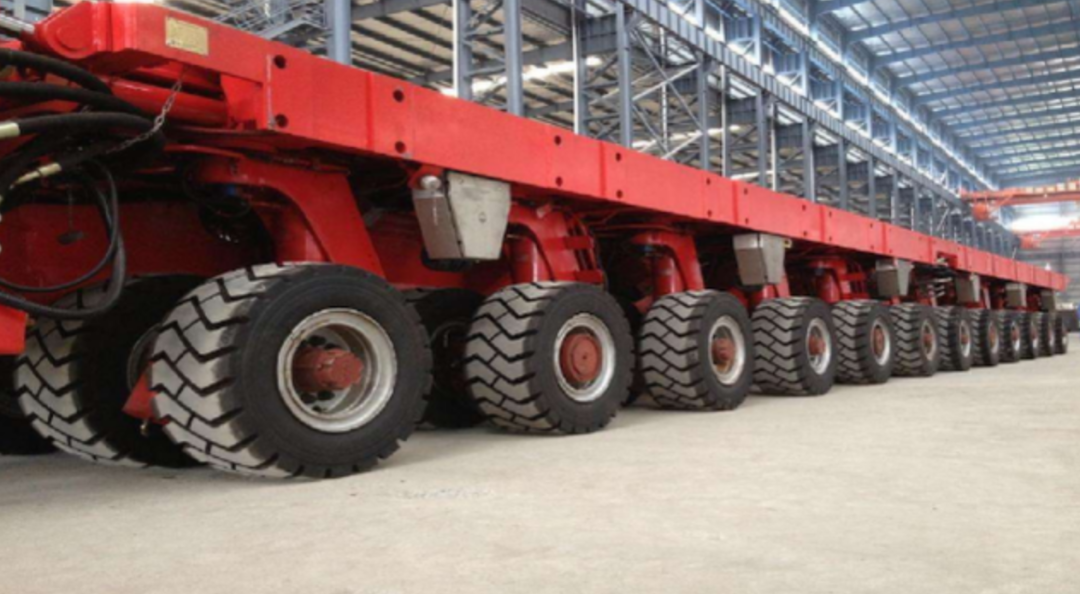 回顾1152个轮子载重量超过50000吨中国国产平板车创第一