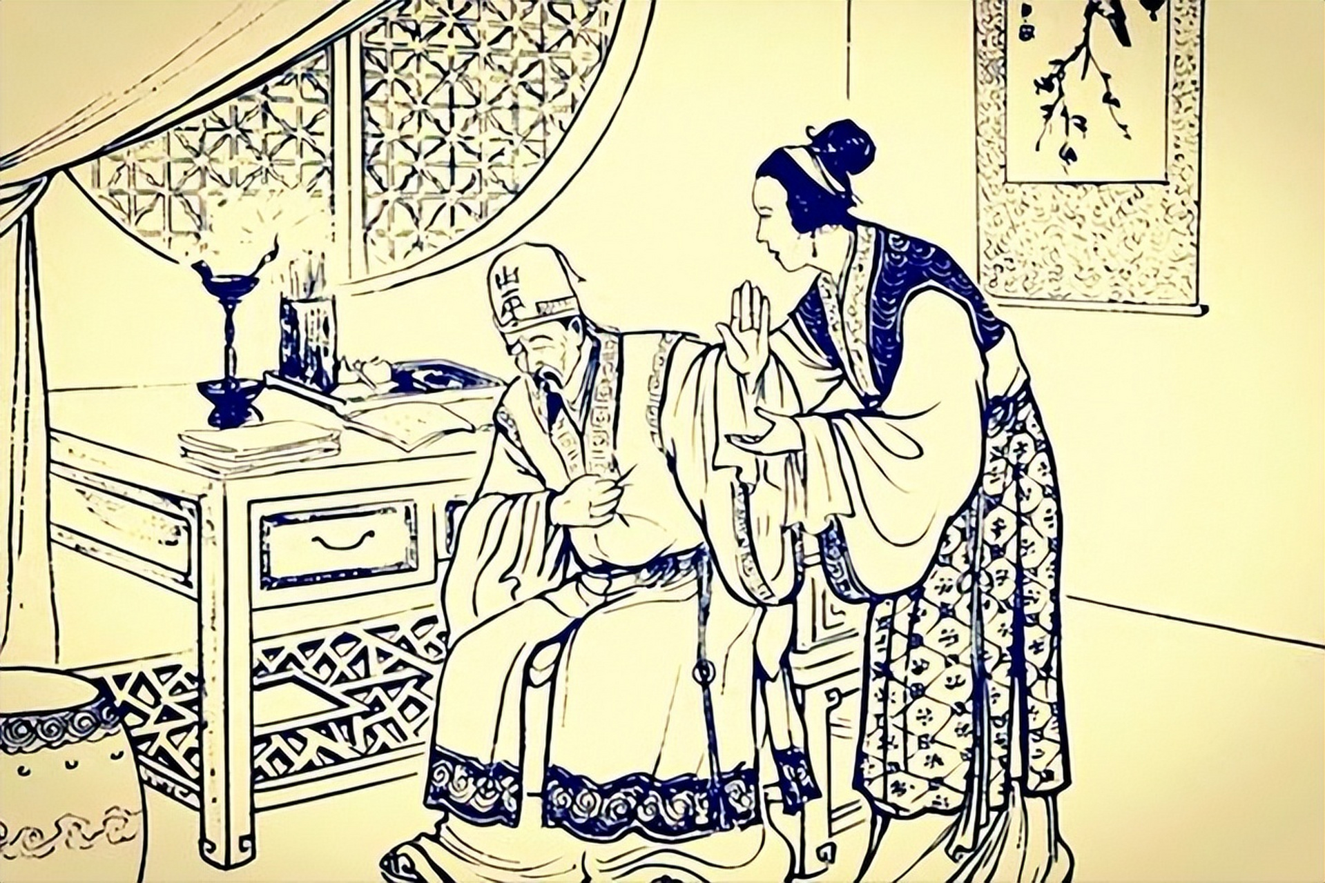 北宋时期,王家傻儿子王贵因智力低下无人愿嫁,黄扇骗母女二人,让绣娘