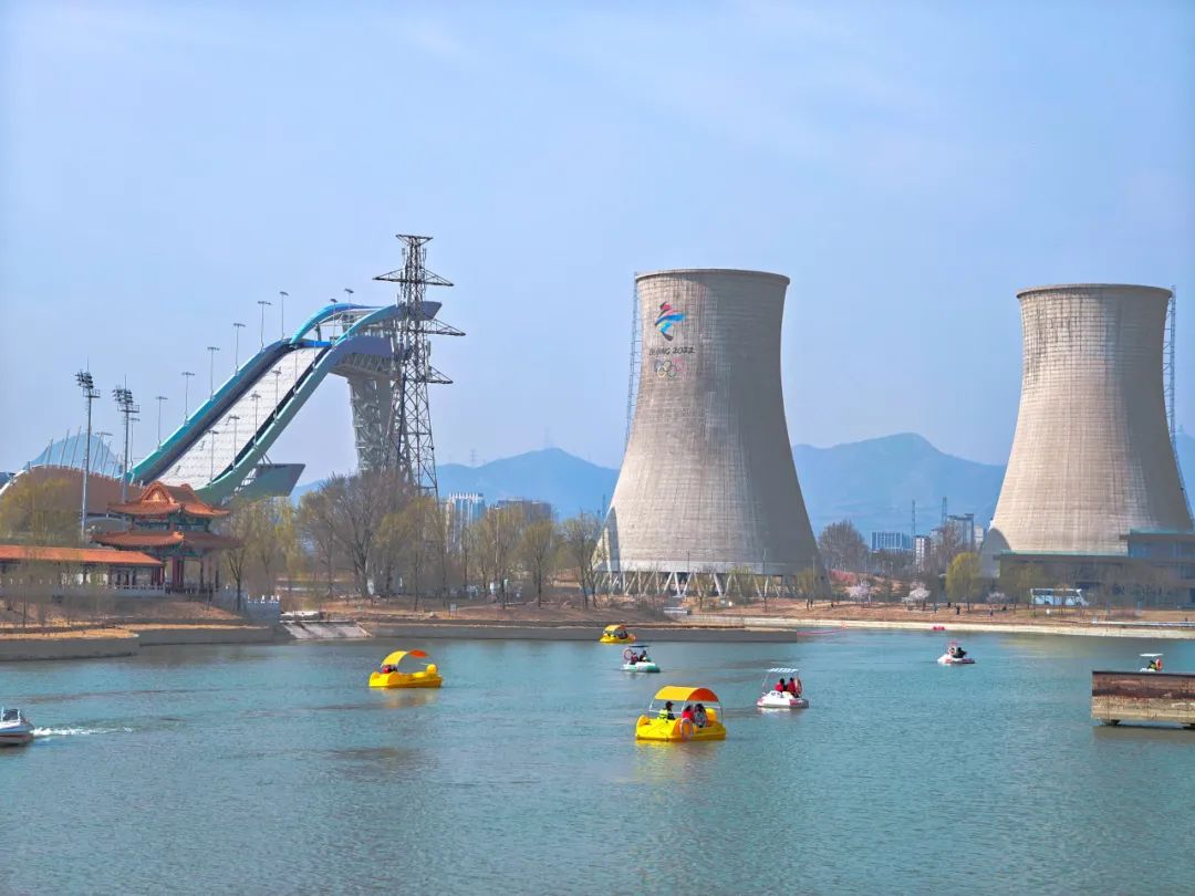 首钢园群明湖游船码头,开航啦!