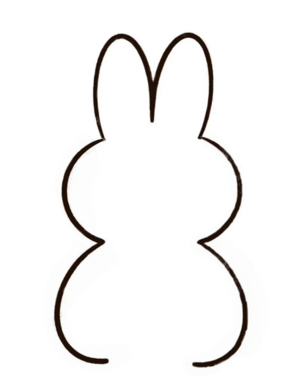 简笔画的兔子怎么画  🐰 在温暖的阳光下,小兔子总是那么活泼可爱