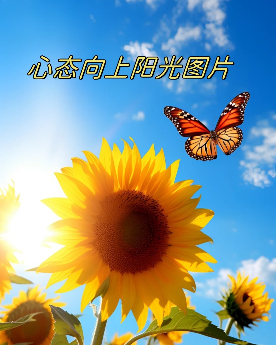 心态向上阳光图片