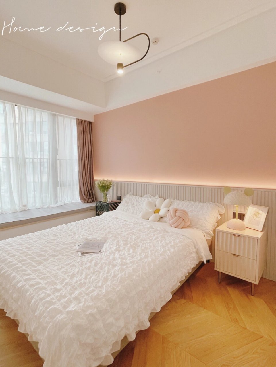 被问爆的脏粉色卧室背景墙💓快来抄作业  🌸 哈喽,亲们!