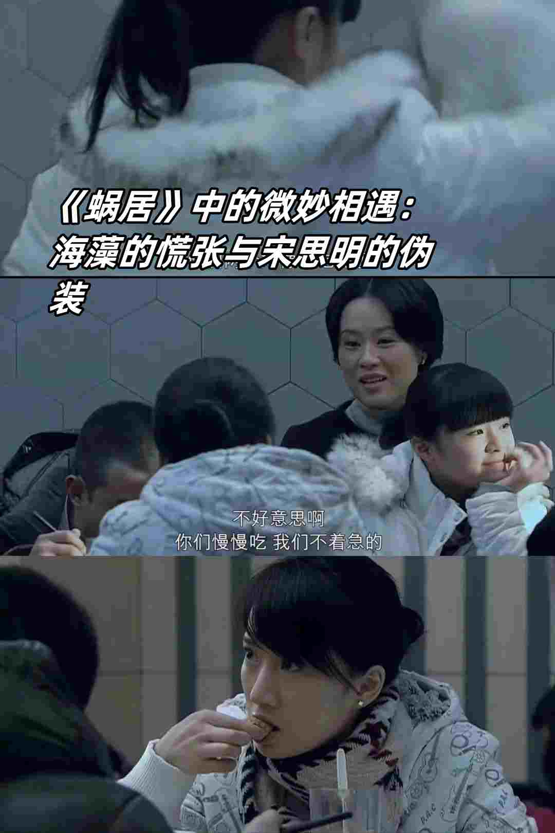 《蜗居》中的微妙相遇:海藻的慌张与宋思明的伪装   周末的餐厅小贝与