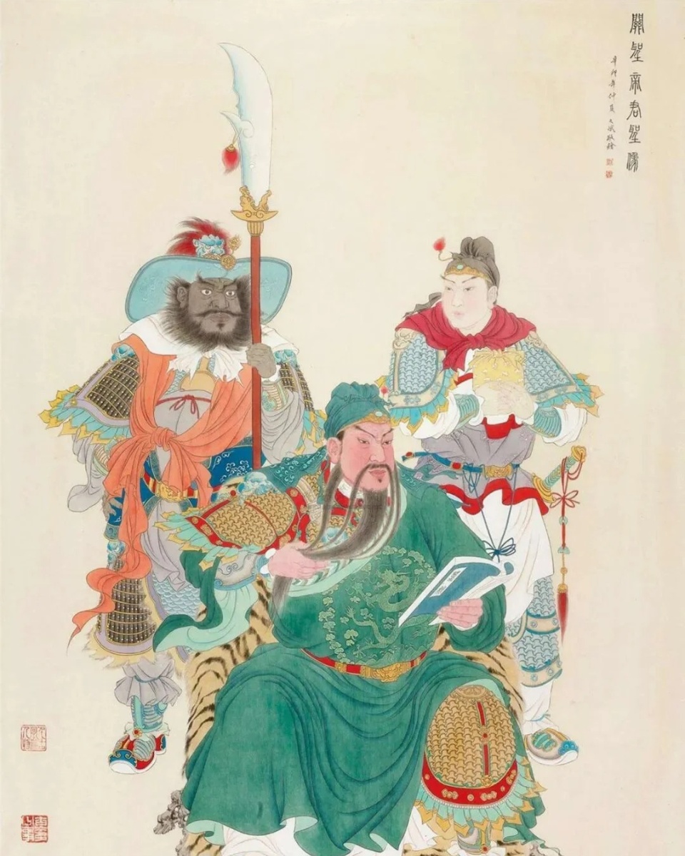 关公图片  关公信俗是中国传统文化的重要组成部分,关公以其忠诚,正义