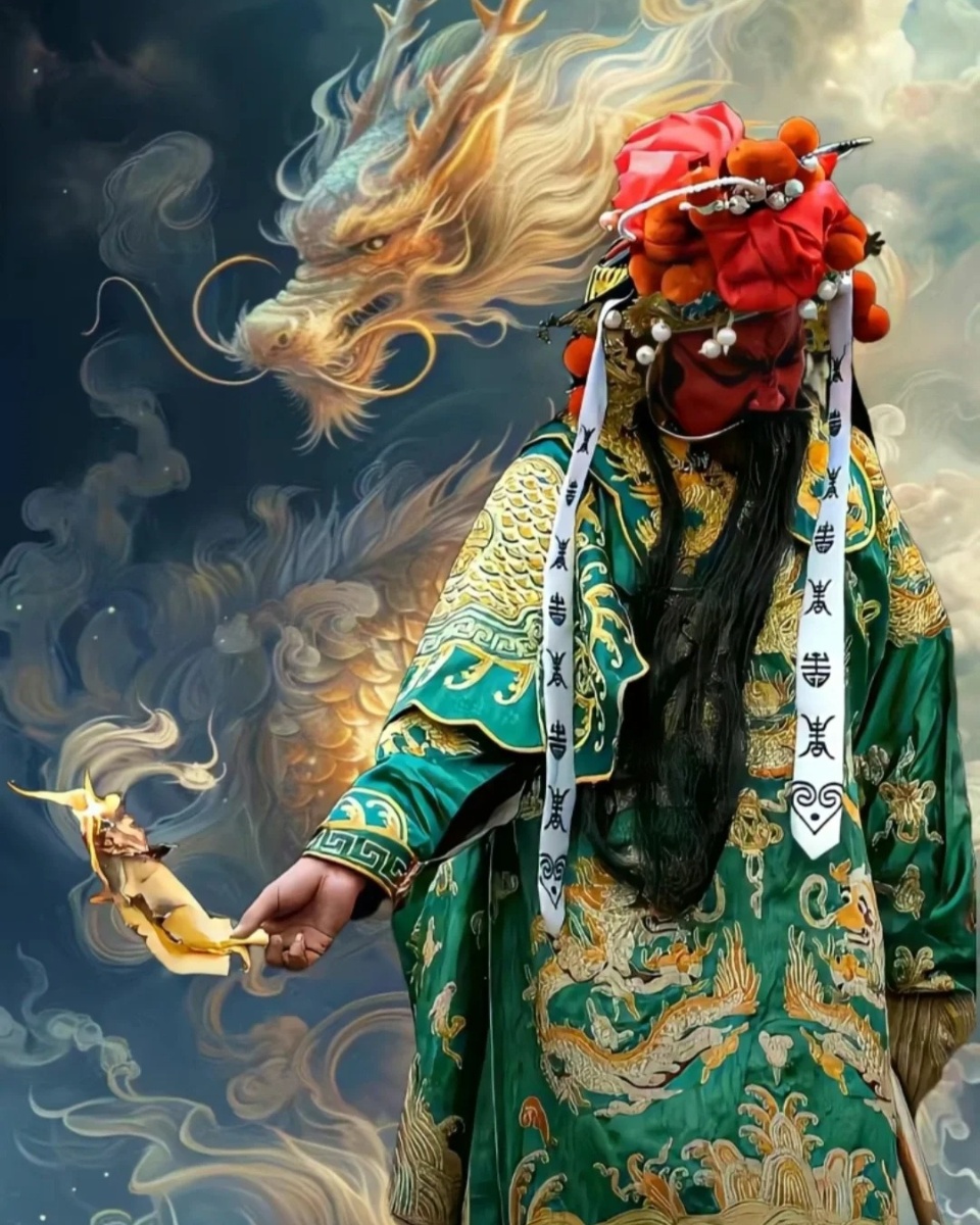 关公图片  关公信俗是中国传统文化的重要组成部分,关公以其忠诚,正义