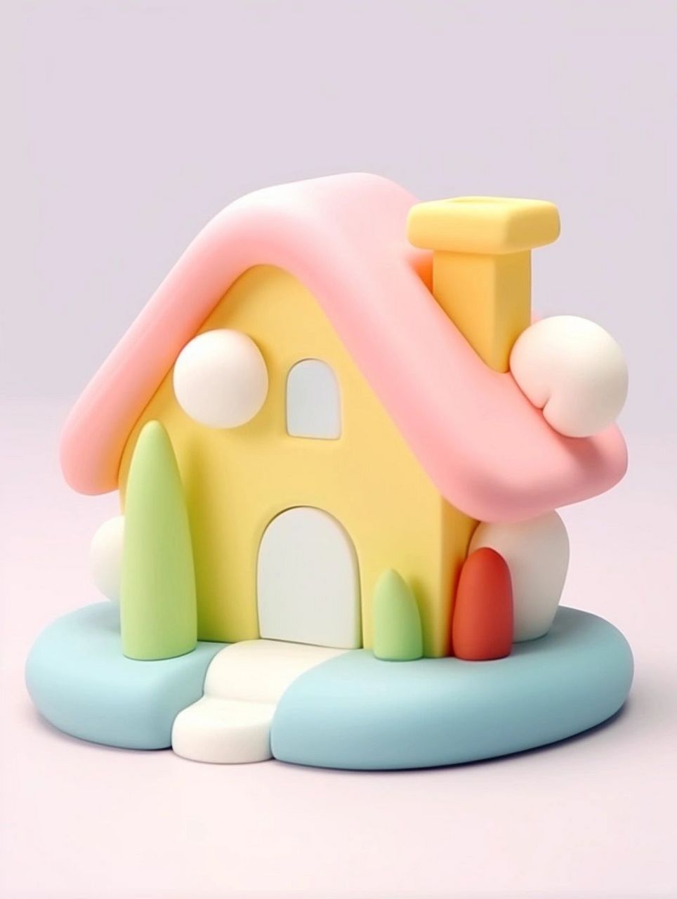给大家带来一份超级简单又可爱的粘土手工教程——制作超萌粘土小房子