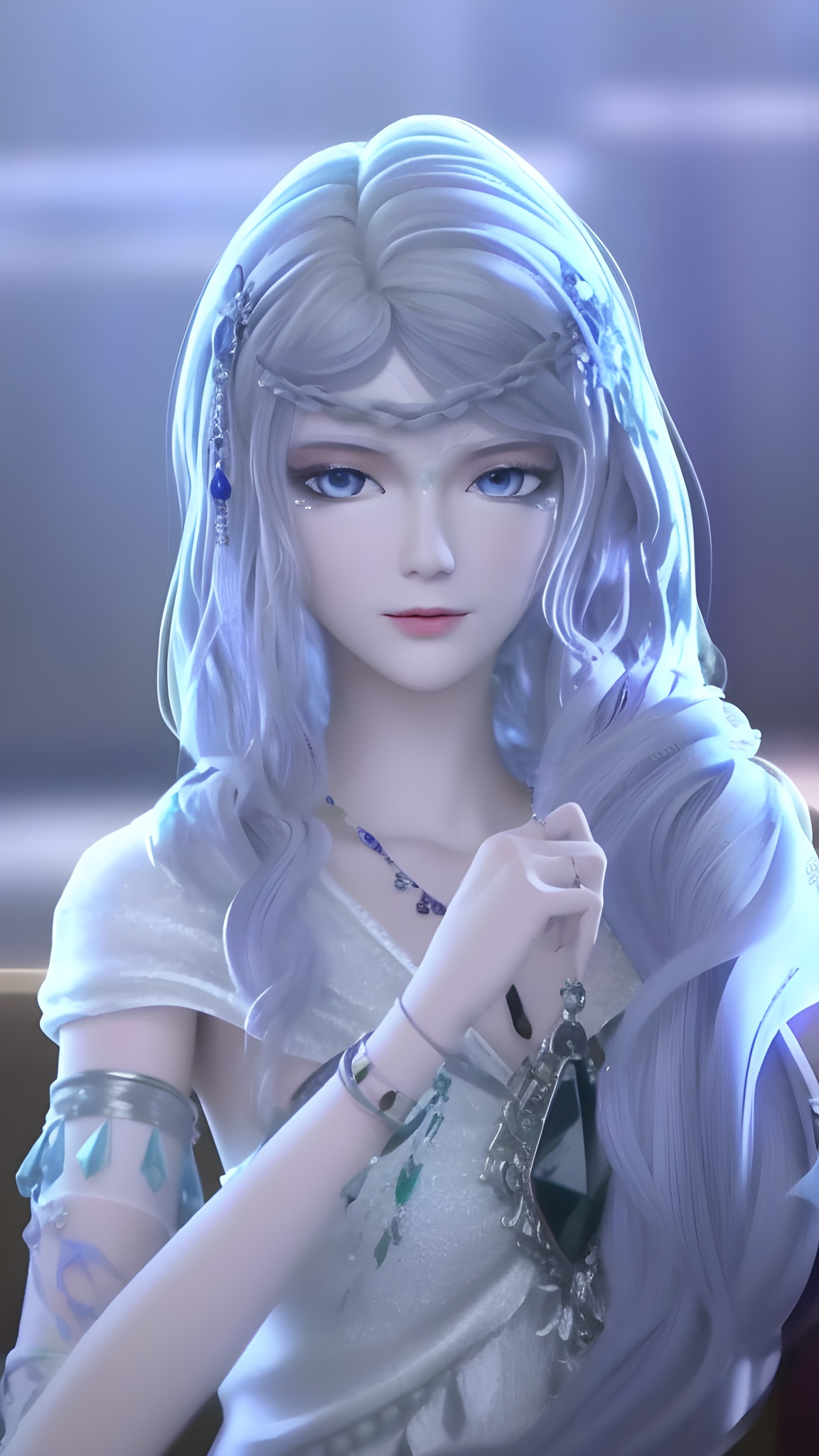 银尘ai精修手机壁纸:幕天阁(禁忌之地)成员之一