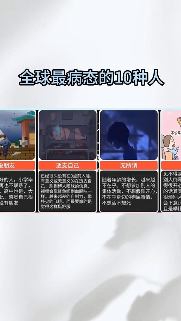 全球最病态的10种人