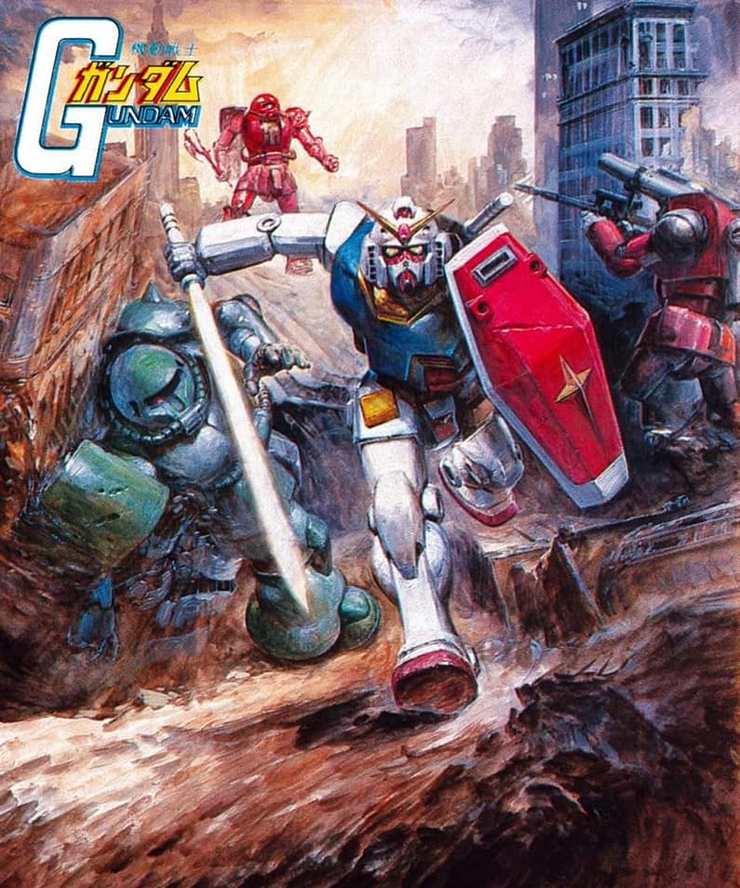 画师高荷义之机甲绘画作品欣赏,用复古的风格再现了80年代机器人动画