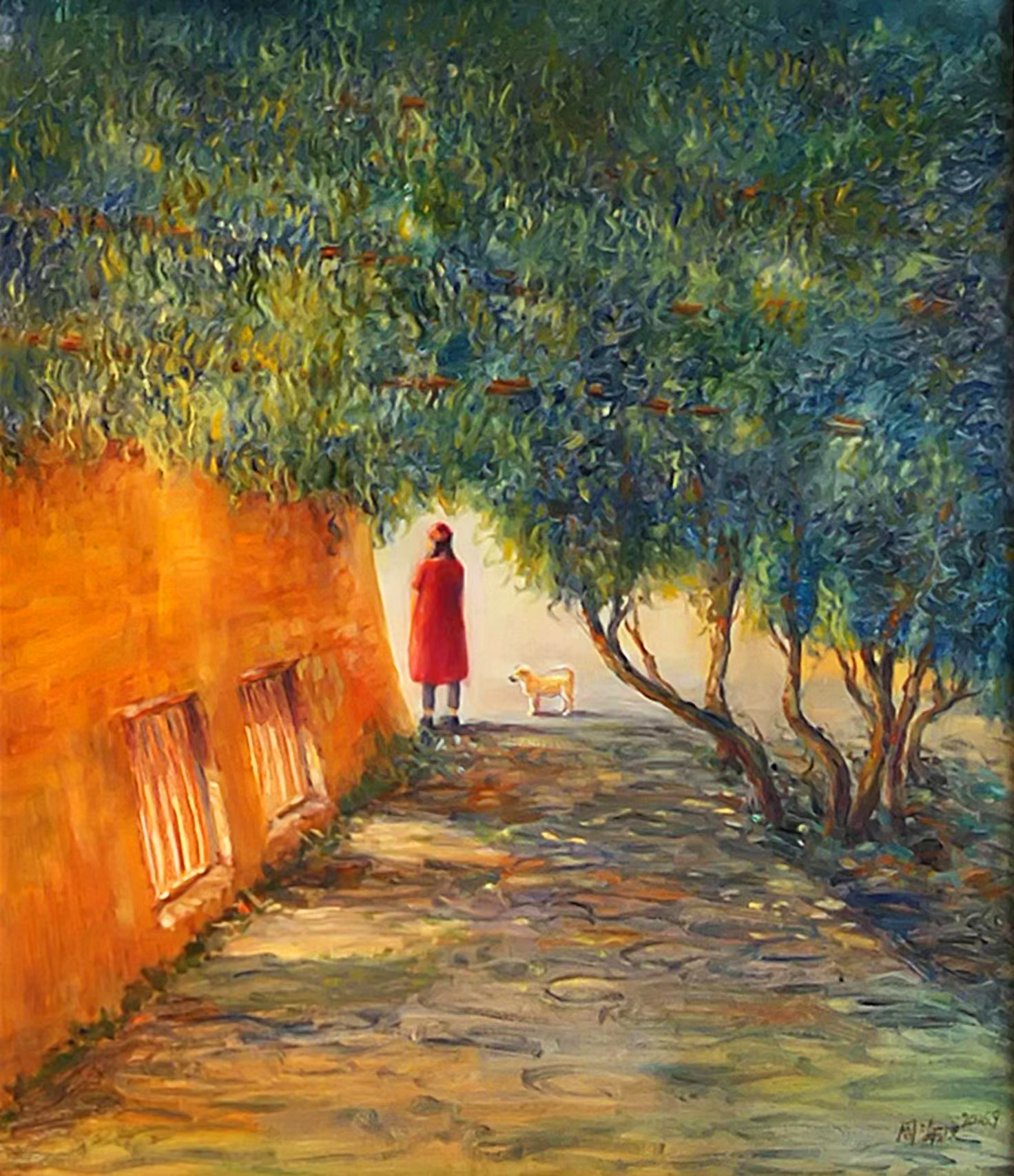 青年艺术家周海波 油画作品《西部印象》