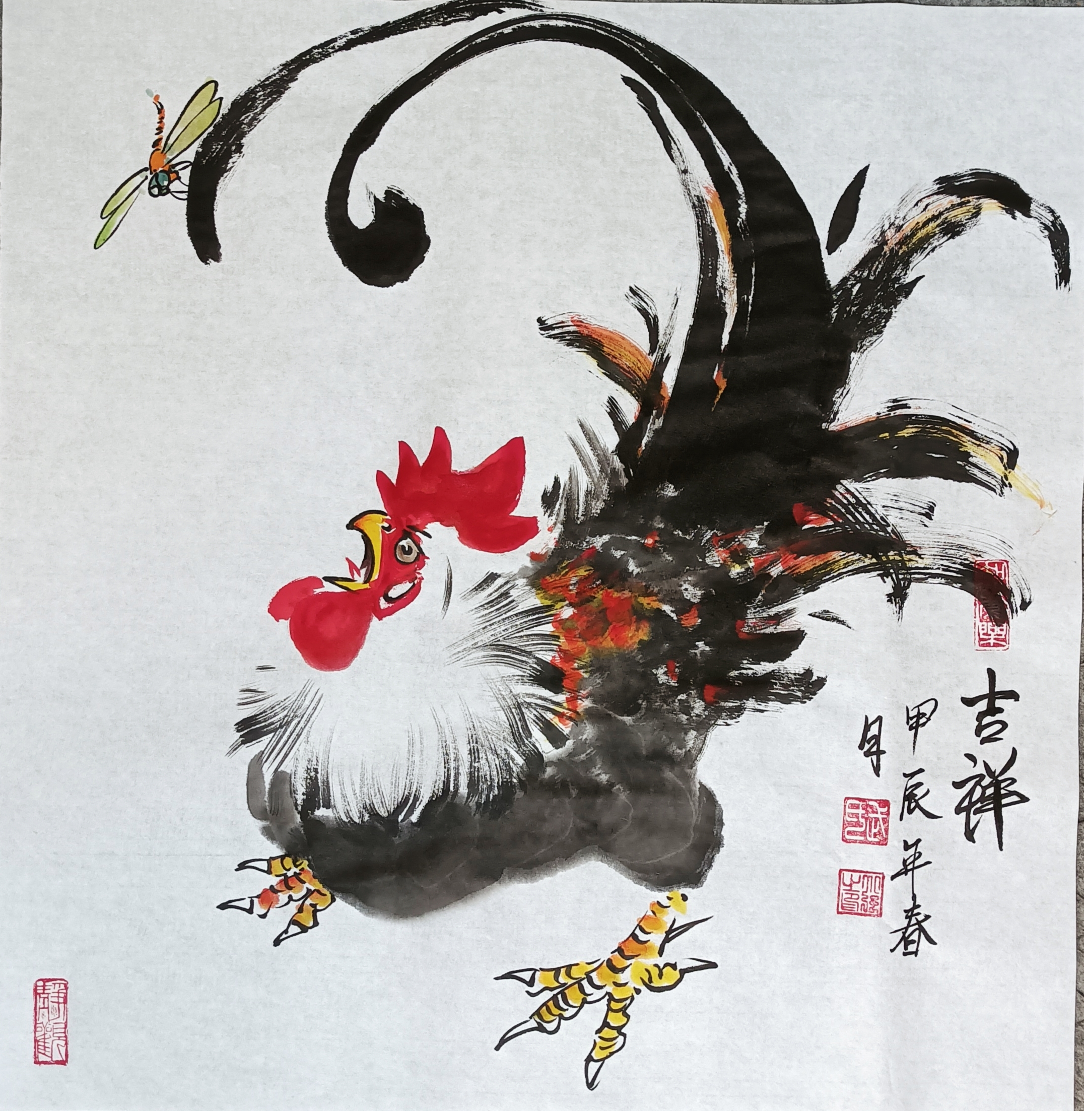 武小强先生作品秀,多年累积研究画写意国画大公鸡,欢迎大家欣赏