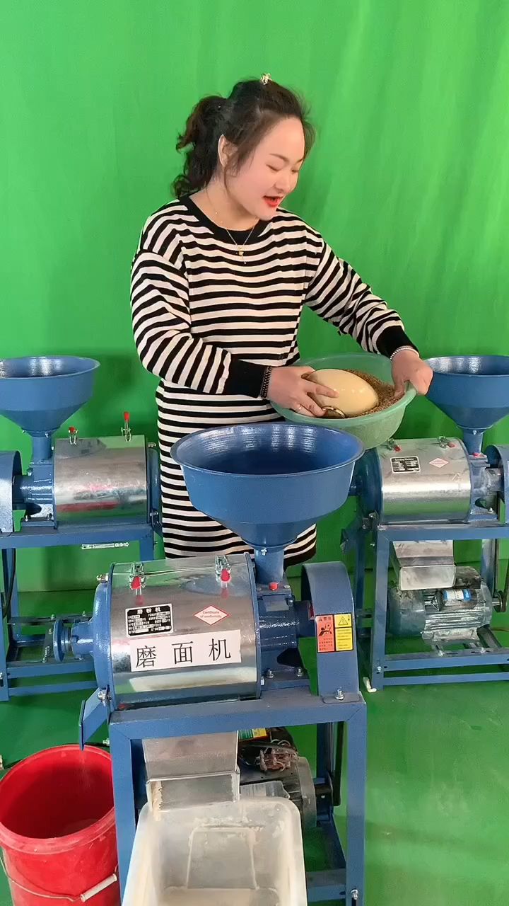 家用磨面机,可以磨小麦面玉米面,杂粮面等-度小视