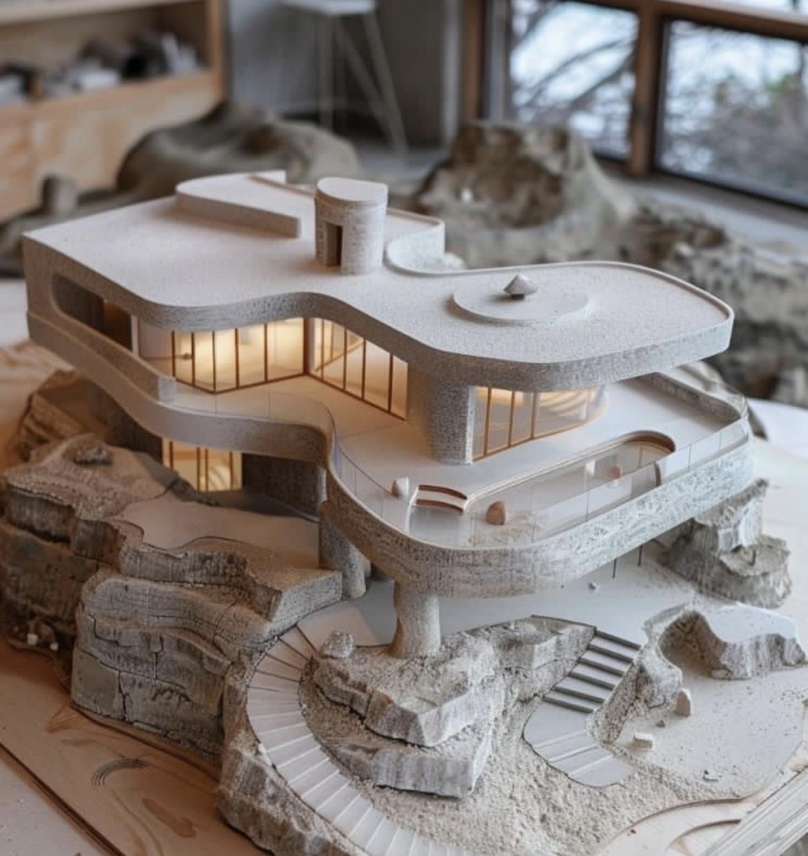 我以前有个执念,一定要有个大房子,上下好几层,有院子,有楼梯,有露台