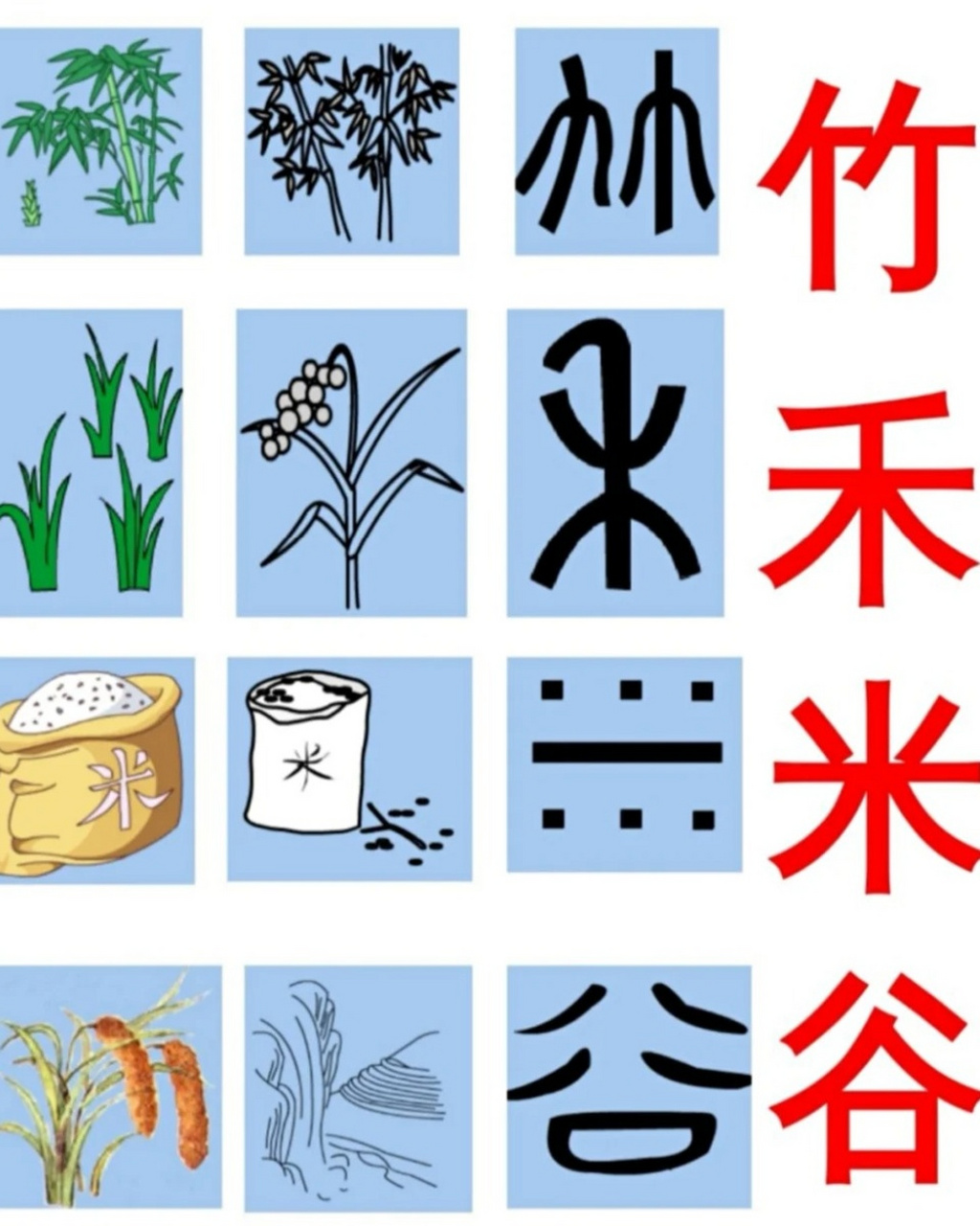 象形字图片大全  94 在古老的文字世界里,有一群特别的精灵,它们就