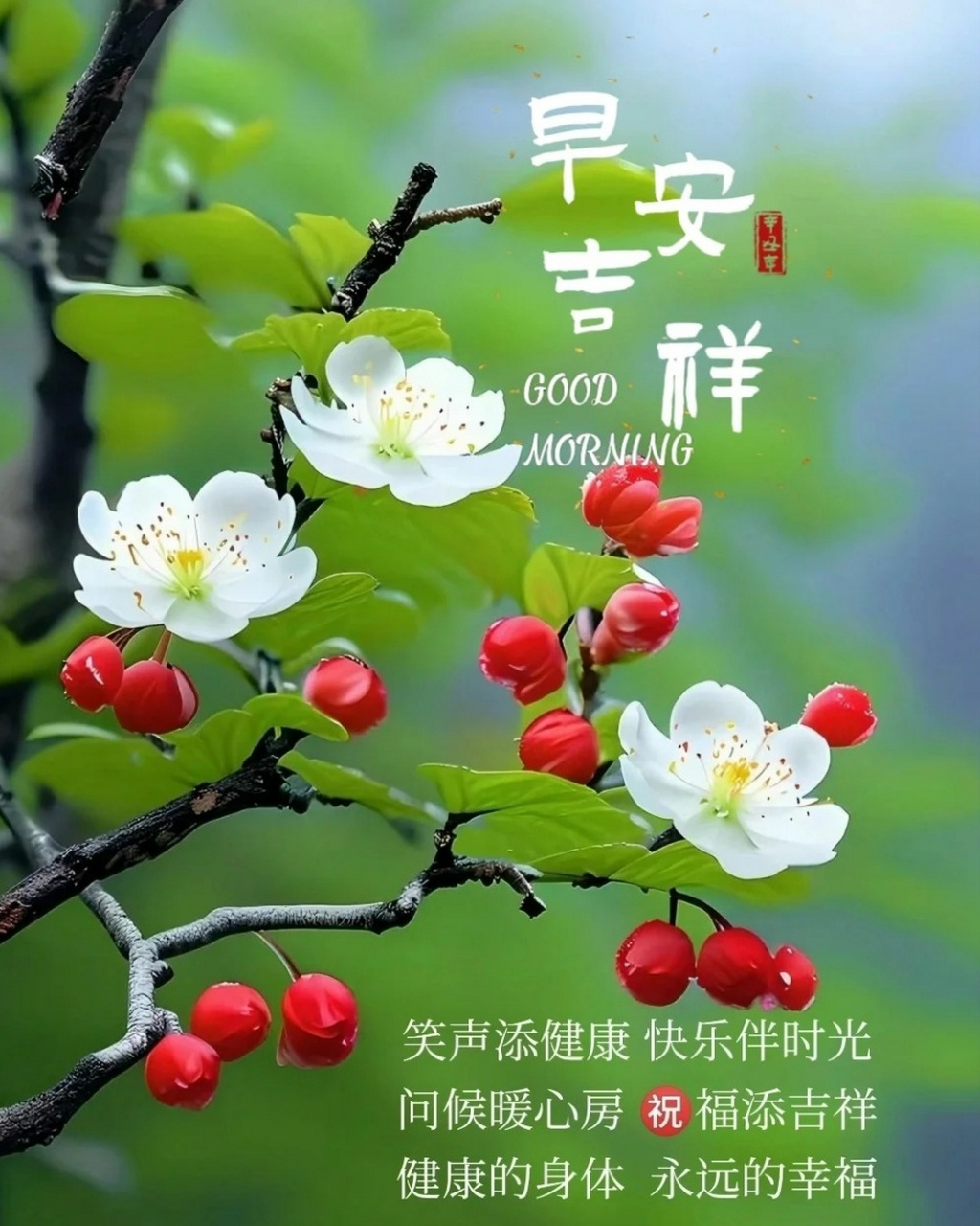 早安图片阳光花朵图片图片