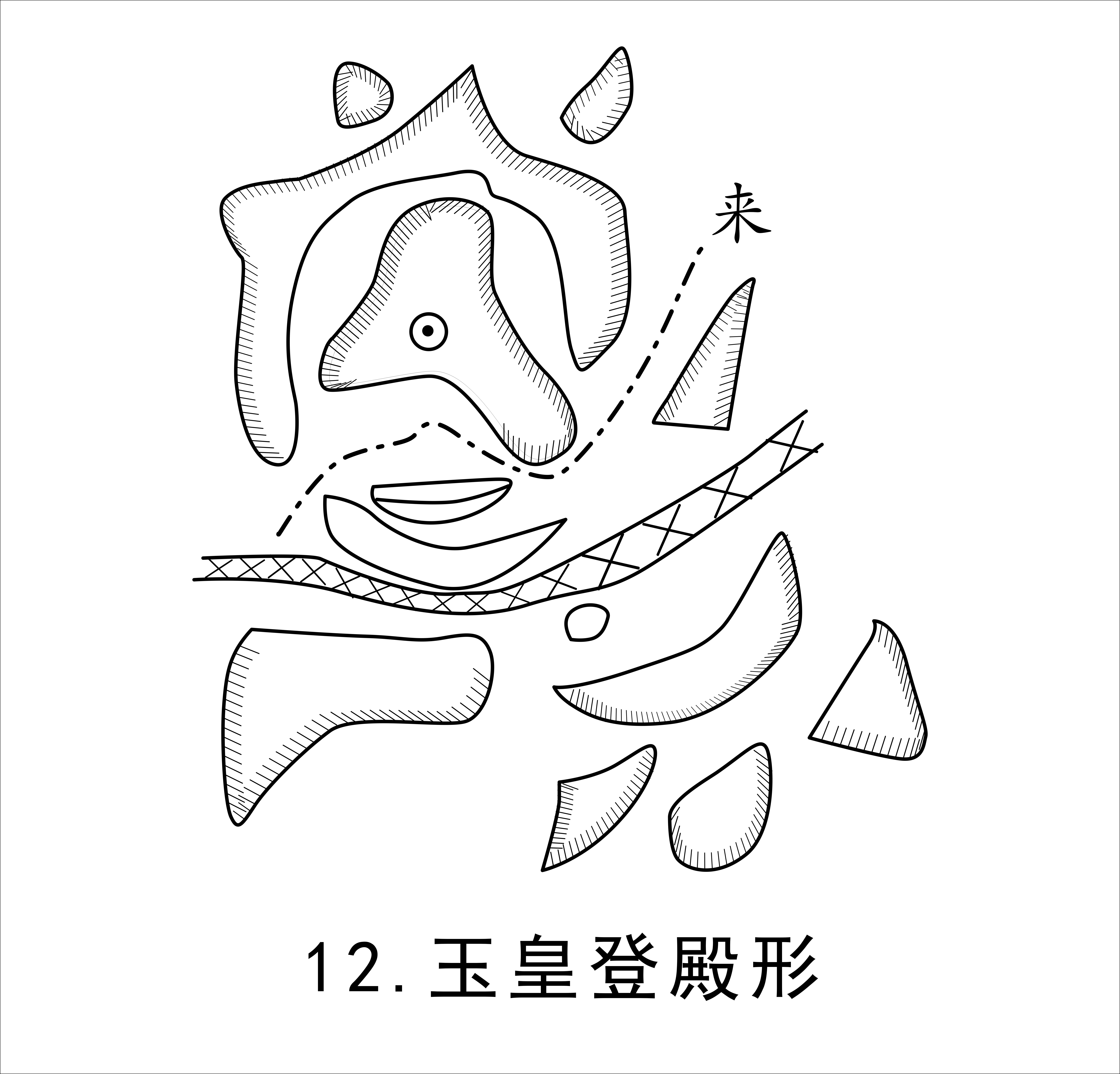 《风水图录》之玉皇登殿形